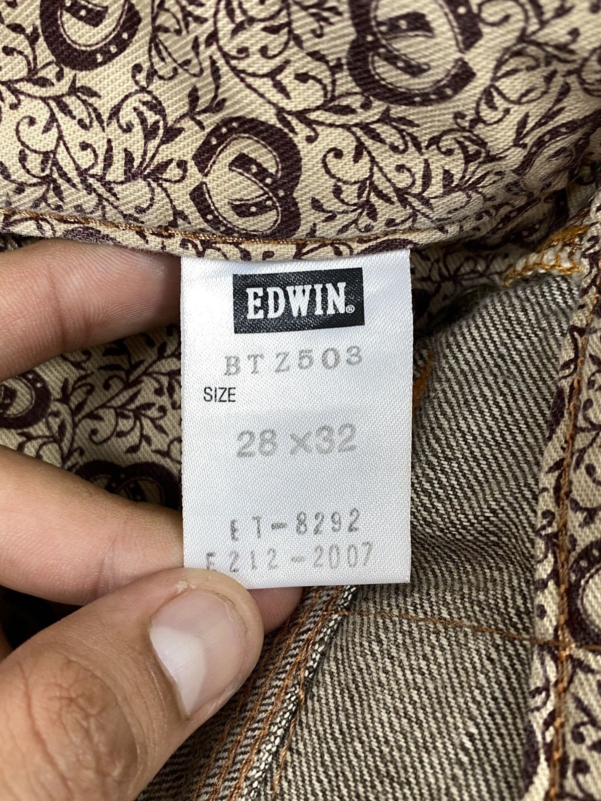 Edwin RARE ‼️ VTG EDWIN BLUE TRIP CRAZY FADED BROWN FLARE JEANS Size US 30 / EU 46 - 23 Thumbnail