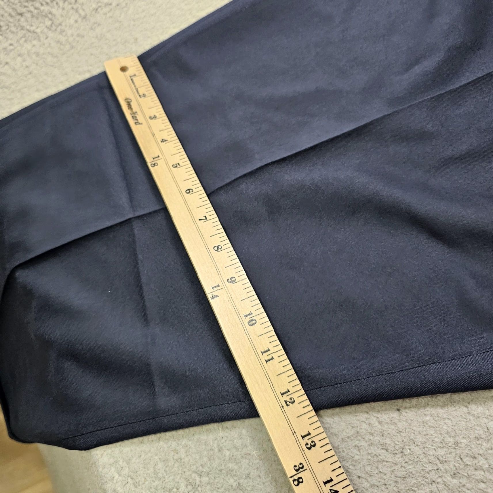 Croft & Barrow Croft & Barrow Dress Pants Mens 42x30 Blue Classic Fit Pleated Polyester Office Size US 42 / EU 58 - 5 Thumbnail
