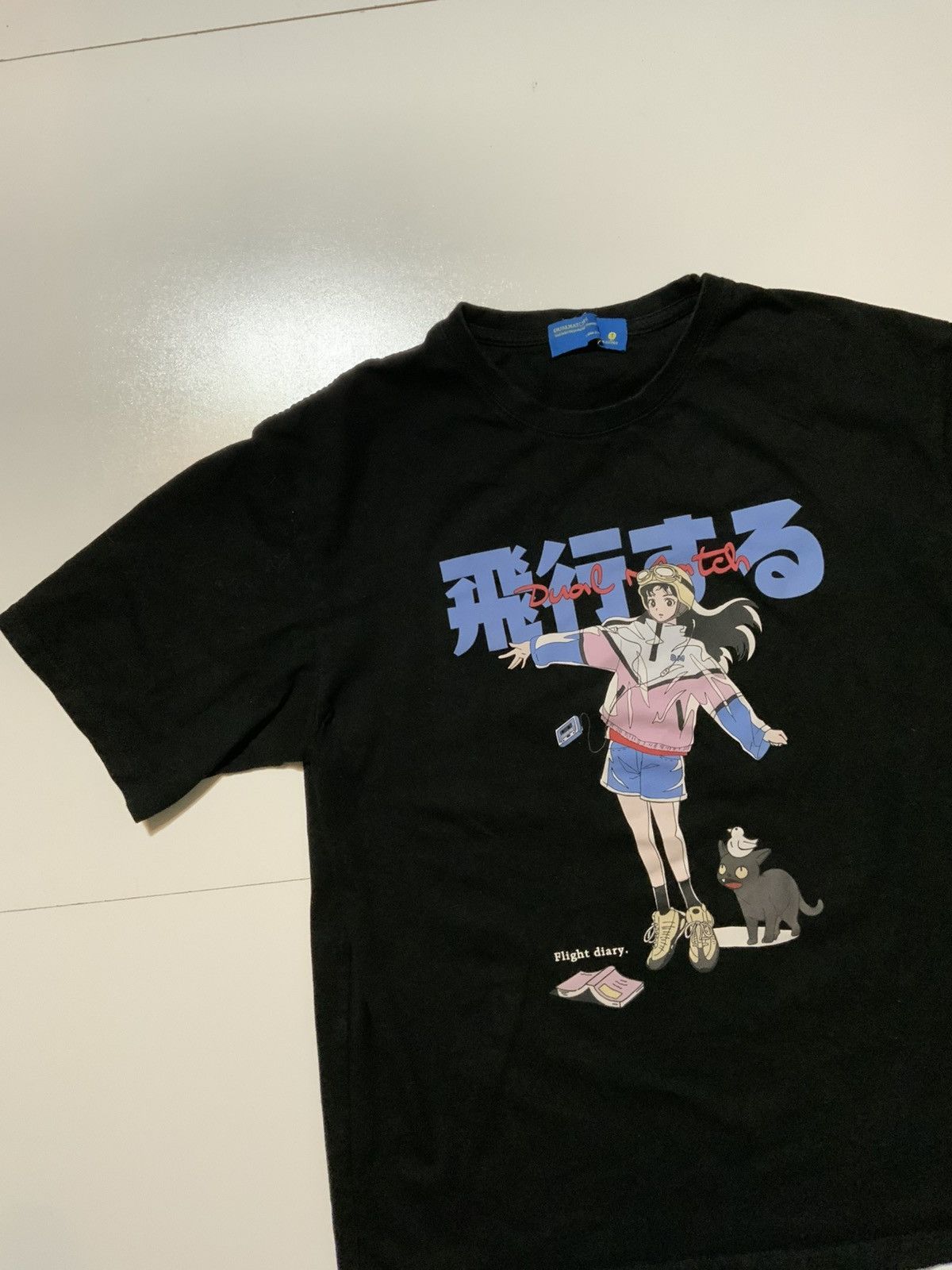 Other Daxuen Dual Match Anime Girl Manga Black Flight T-Shirt Size US M / EU 48-50 / 2 - 3 Thumbnail