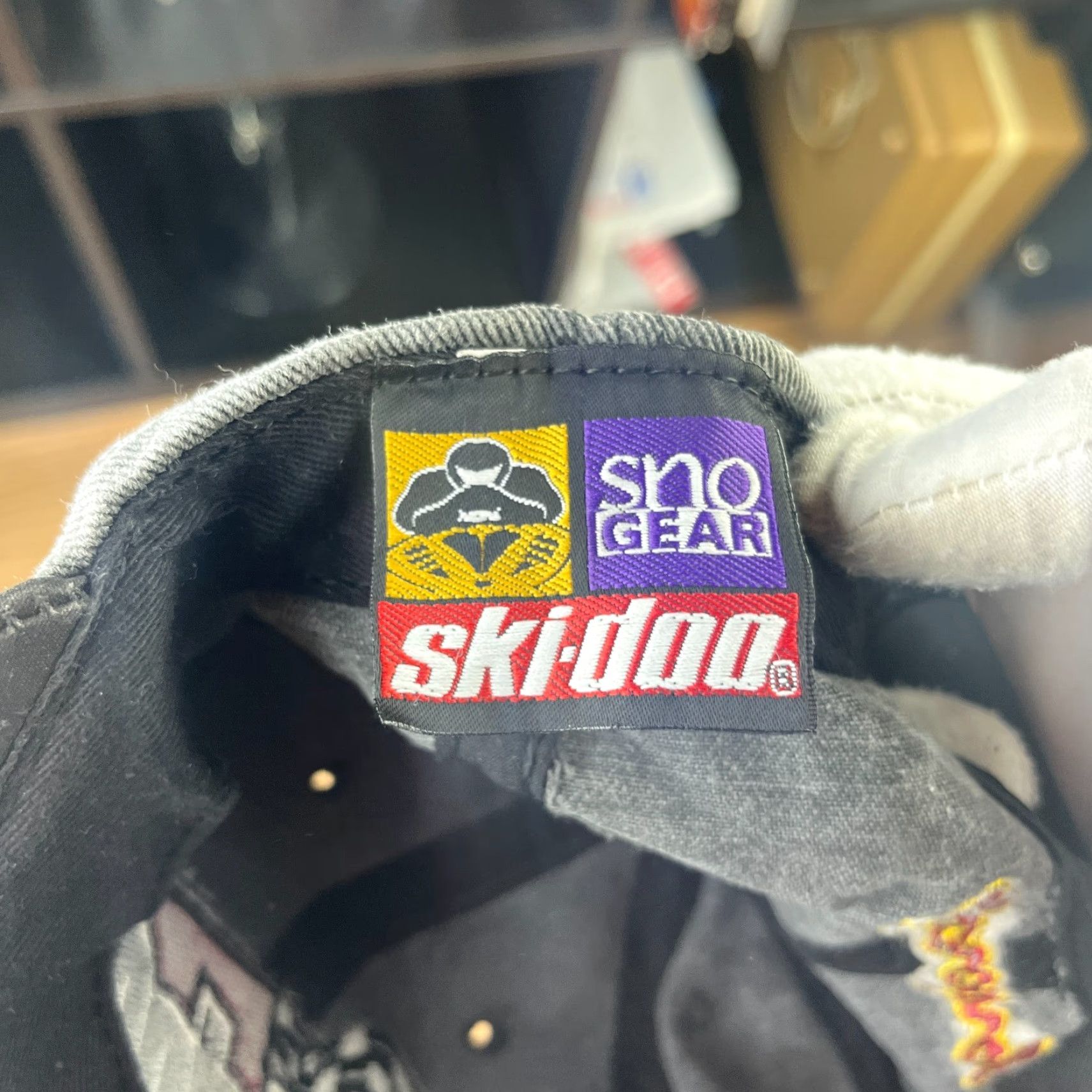 Vintage VINTAGE Ski Doo Racing Hat, One Size, Gray, Adjustable, Baseball Cap, 90s, Skull, Men, Casual, Cotton Acrylic Canvas Fur Size ONE SIZE - 5 Thumbnail