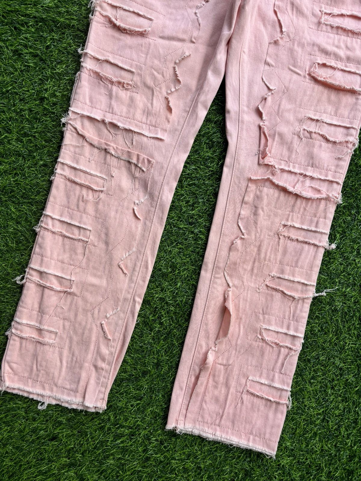 Hysteric Glamour Y2k Distressed Pink Women's Pants Size 30" / US 8 / IT 44 - 6 Thumbnail