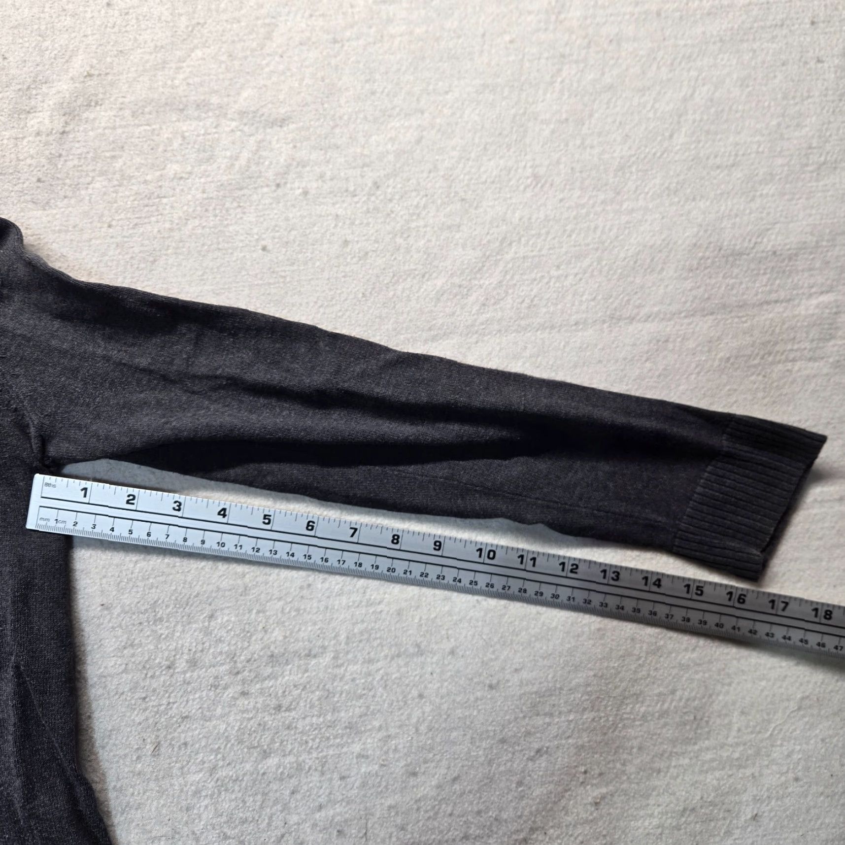 Vintage VINTAGE Jeanne Pierre Cotton Turtleneck Sweater - Gray, Pockets - Women's M - Adult Pullover Size M / US 6-8 / IT 42-44 - 4 Thumbnail