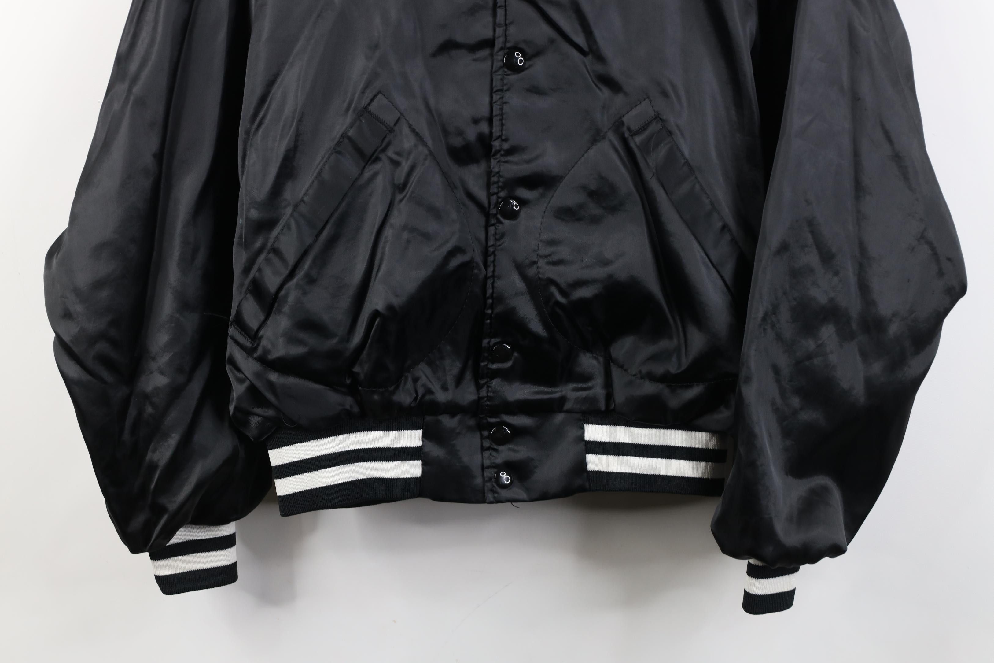 Vintage Vintage 80s Spinners Lined Satin Bomber Jacket USA Size M / US 6-8 / IT 42-44 - 4 Thumbnail