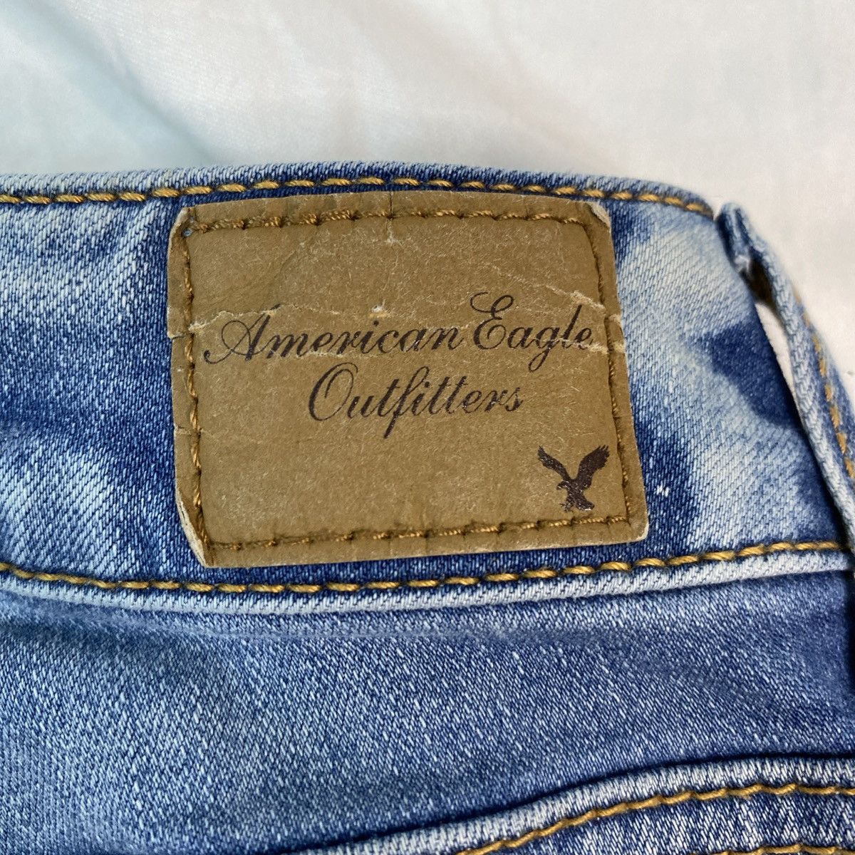 American Eagle Outfitters American Eagle Women's Jeggings Ripped Distressed Jeans Sz 8 Size 30" / US 8 / IT 44 - 8 Thumbnail