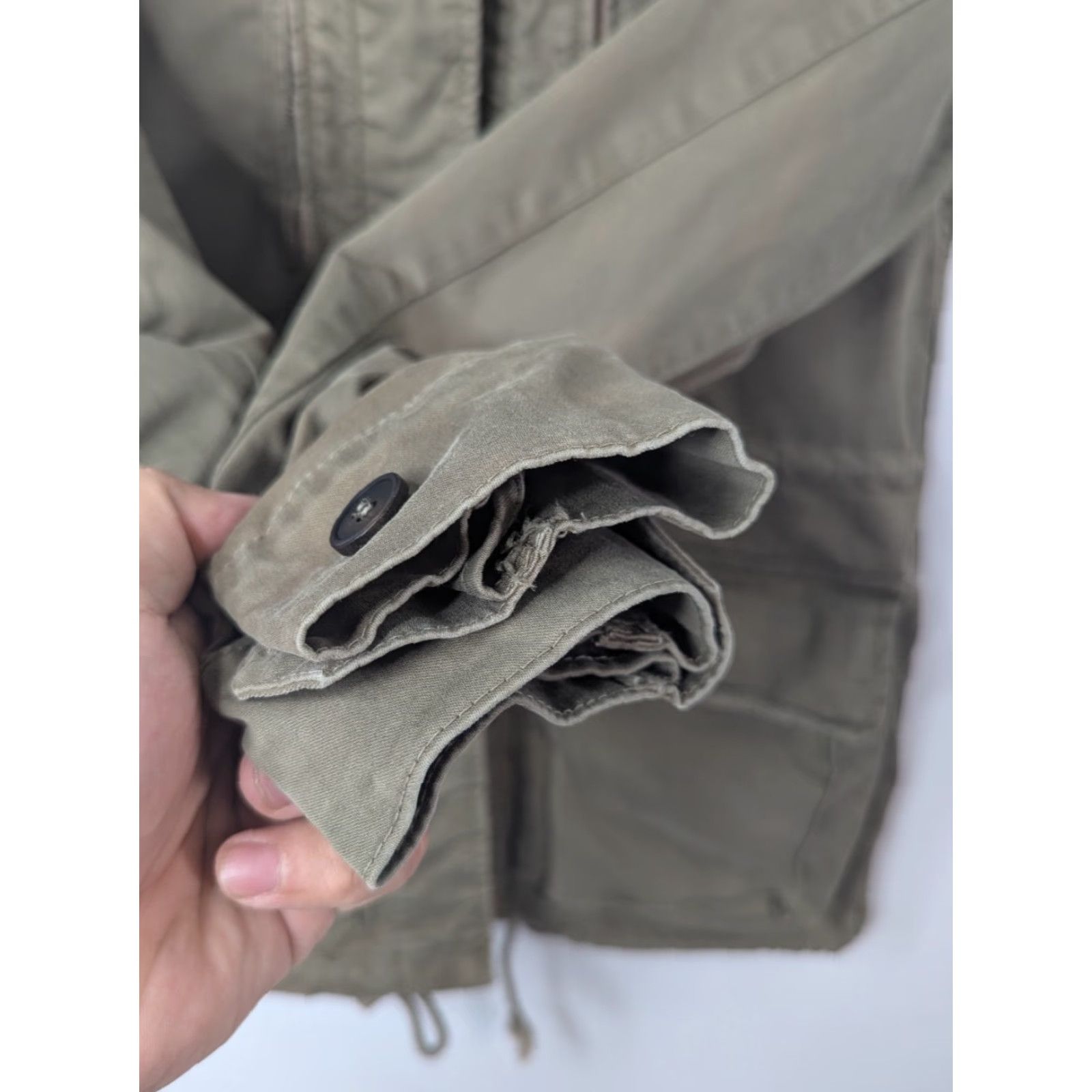 Zara VINTAGE Zara Basic Women Army Green Olive Military Utility Khaki Jacket Size Small Size S / US 4 / IT 40 - 6 Thumbnail
