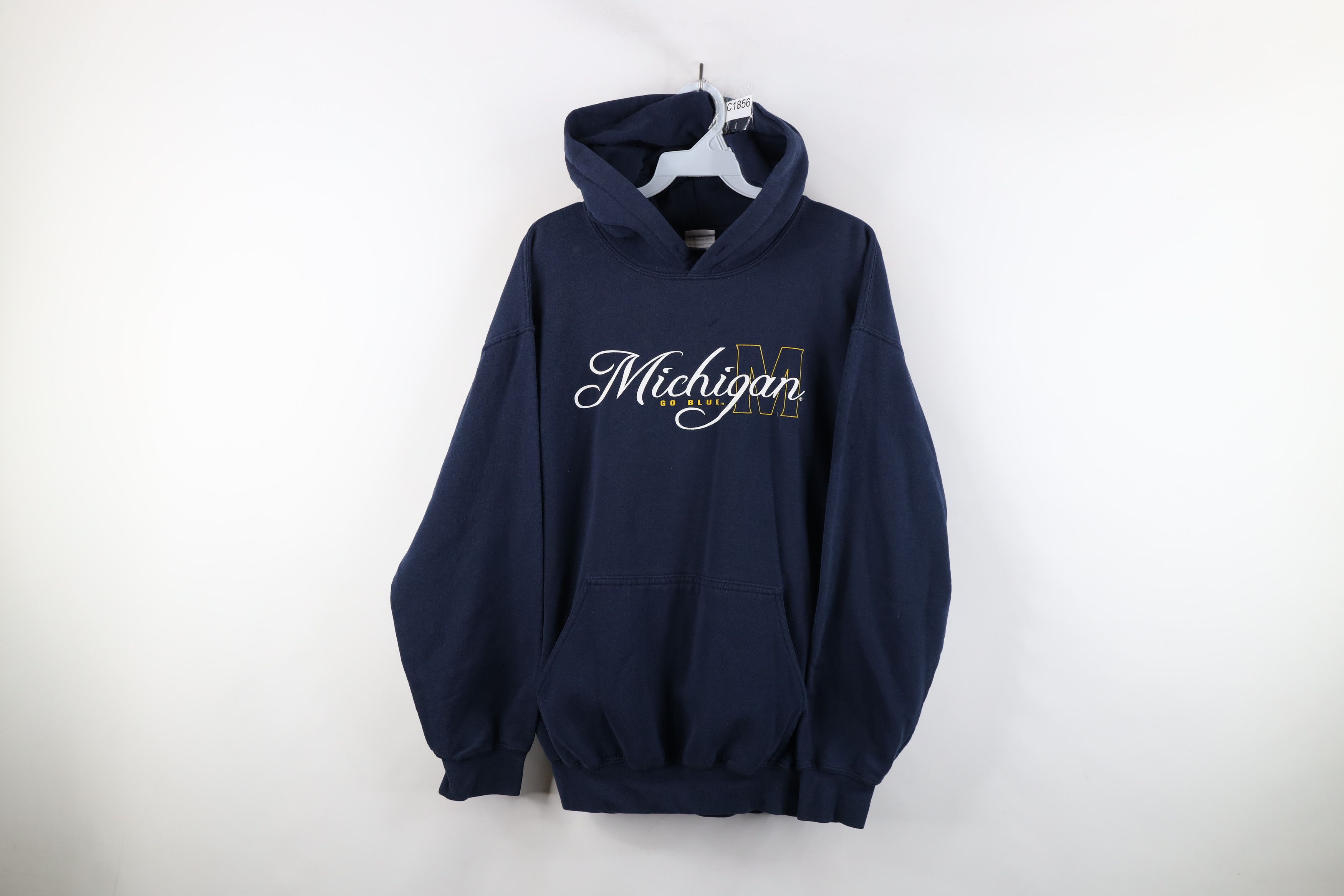 Vintage Vintage Spell Out Script University of Michigan Hoodie Size US M / EU 48-50 / 2 - 1 Thumbnail