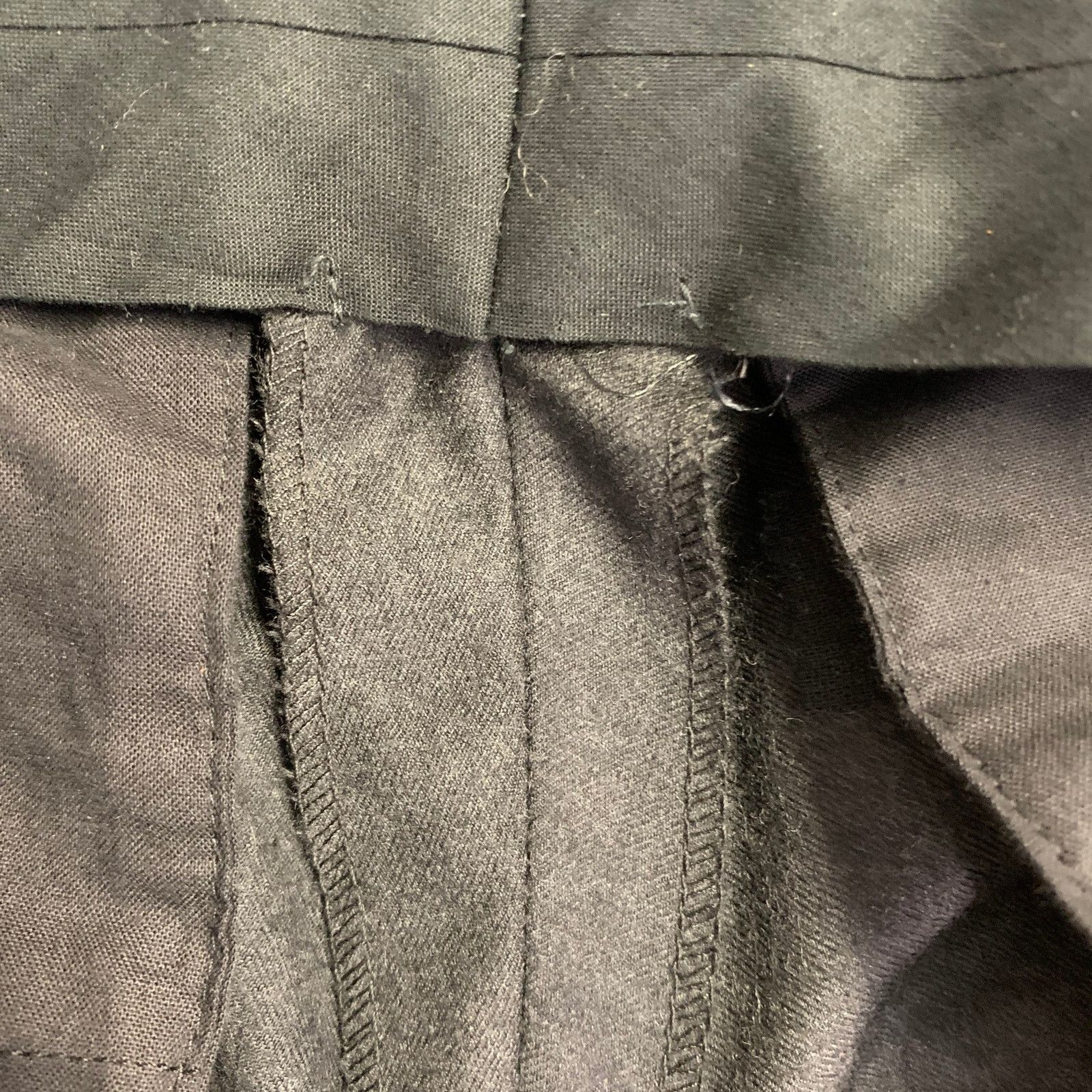 Jil Sander JIL SANDER Grey Charcoal Twill Wool Tapered Dress Pants Size US 30 / EU 46 - 5 Thumbnail