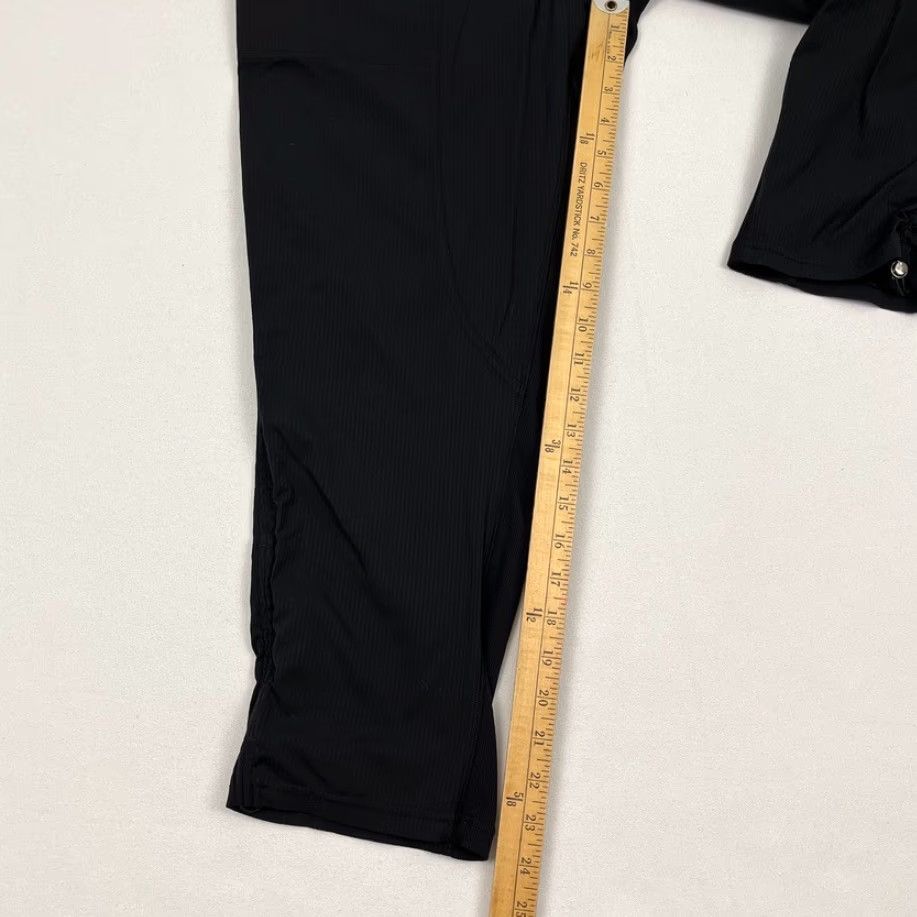 Lululemon Lululemon Dance Studio Cropped Pants Womens 8 Black 24" Inseam Mid Rise Athleisure Slimming Pockets Easy Care Breathable Relaxed Size 30" / US 8 / IT 44 - 5 Thumbnail
