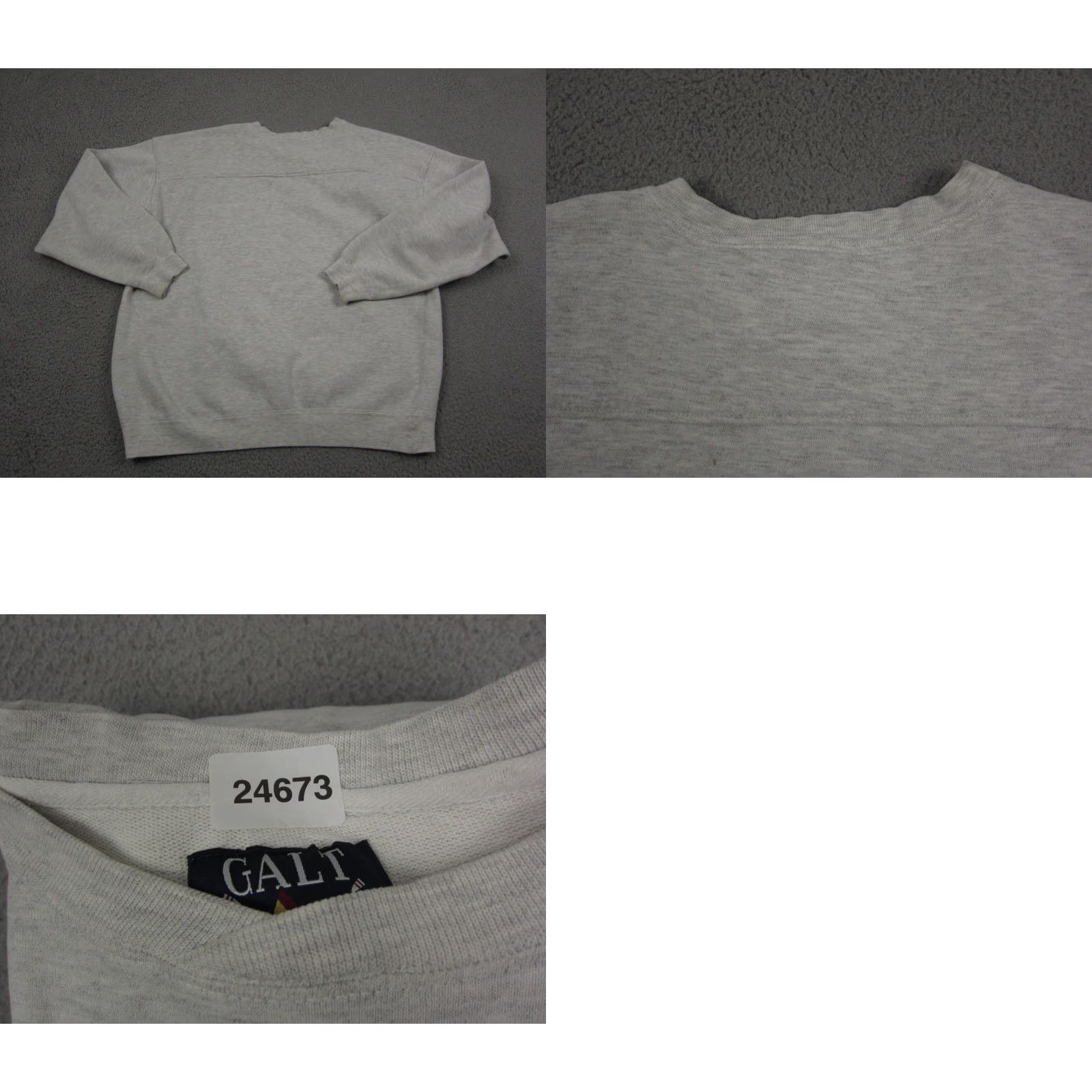 Vintage VINTAGE Galt Crew Sweatshirt Mens Large Gray Prarie Highschool Cedar Rapids IA Logo Size US L / EU 52-54 / 3 - 9 Thumbnail