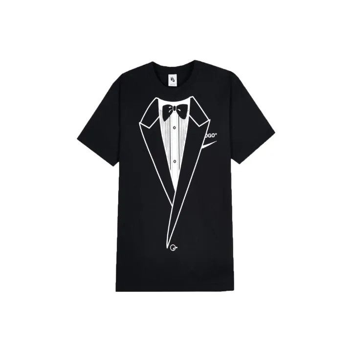 Off-White Off-White x Nike Black T-Shirt with Large Logo 0079 Size US XS / EU 42 / 0 - 1 Thumbnail