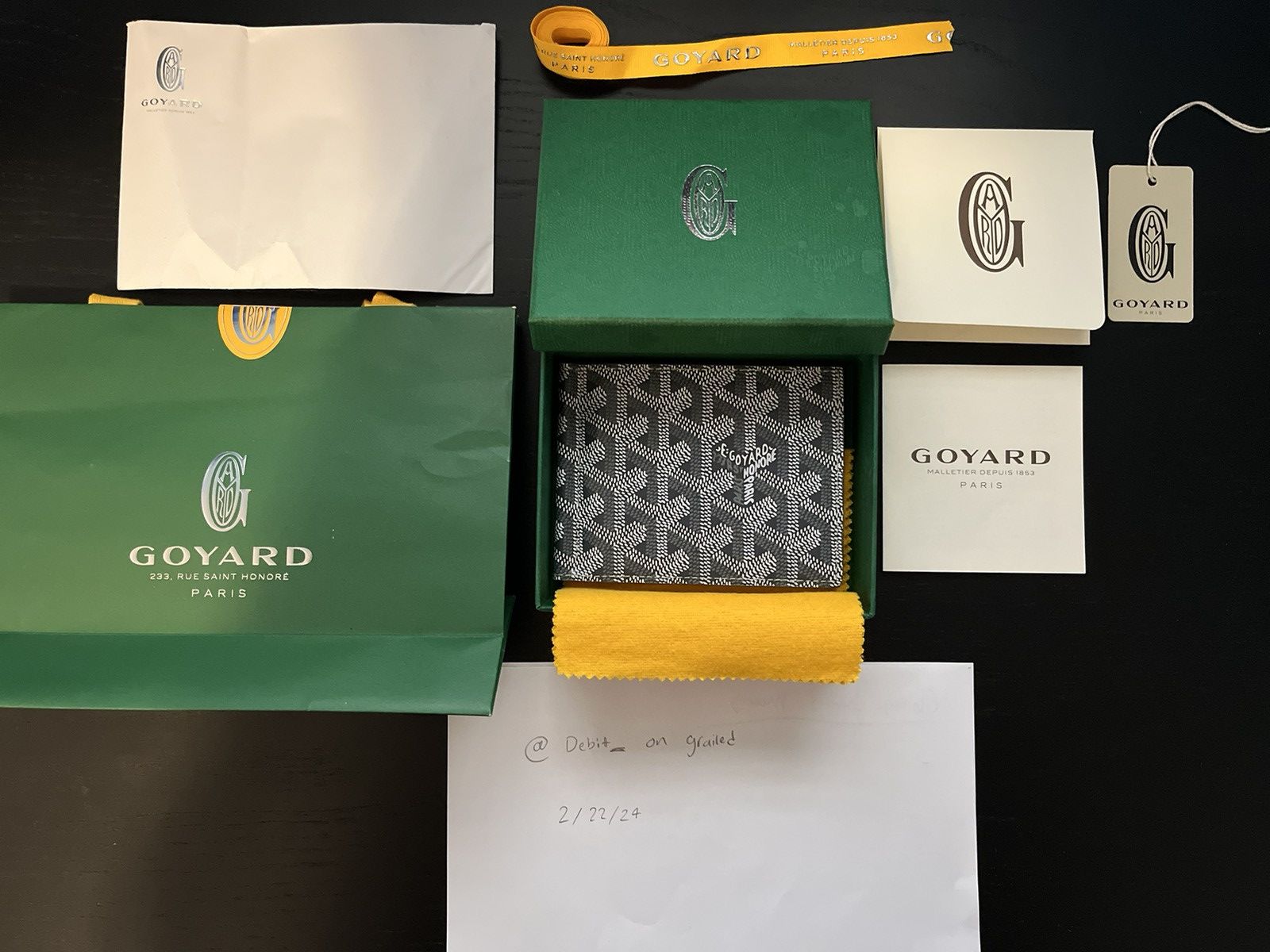 Goyard Goyard Saint-Thomas Bifold Money Clip Canvas Wallet Size ONE SIZE - 2 Thumbnail