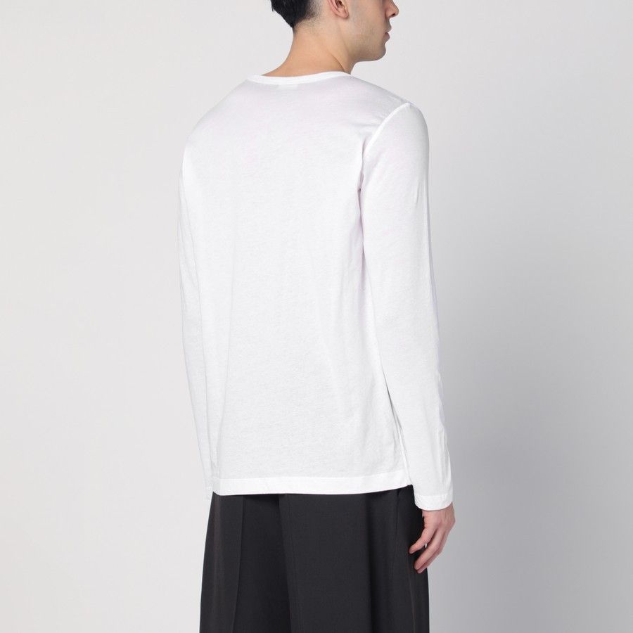 Dries Van Noten o1d2blof0225 Long Sleeve T-Shirt in White Size US L / EU 52-54 / 3 - 3 Thumbnail