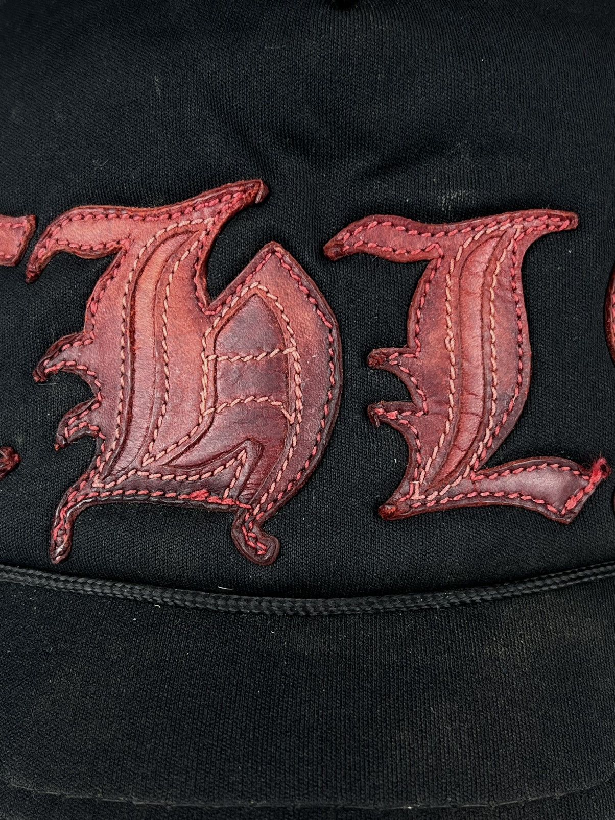 Chrome Hearts Chrome Hearts CH LA Los Angeles Leather Patch Trucker Hat Size ONE SIZE - 4 Thumbnail
