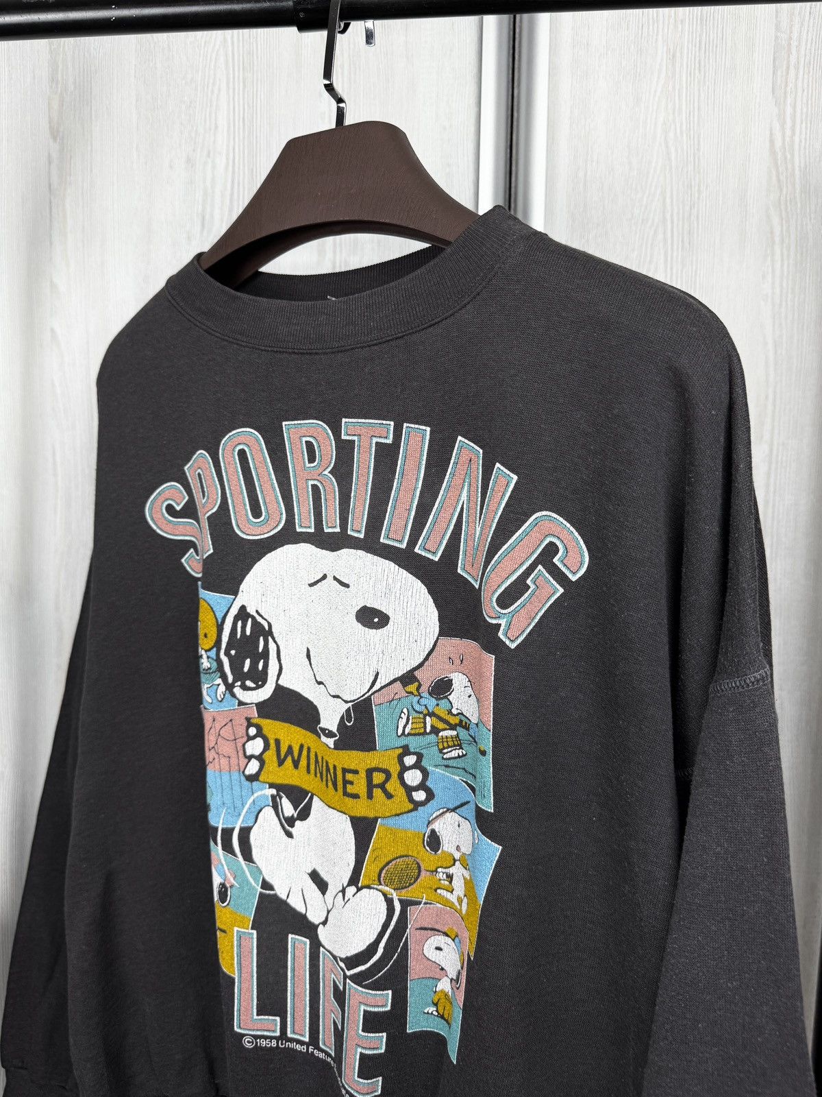 Vintage Snoopy Sportswear vintage 1958 SPORTING LIFE sweatshirt Size US XL / EU 56 / 4 - 5 Thumbnail
