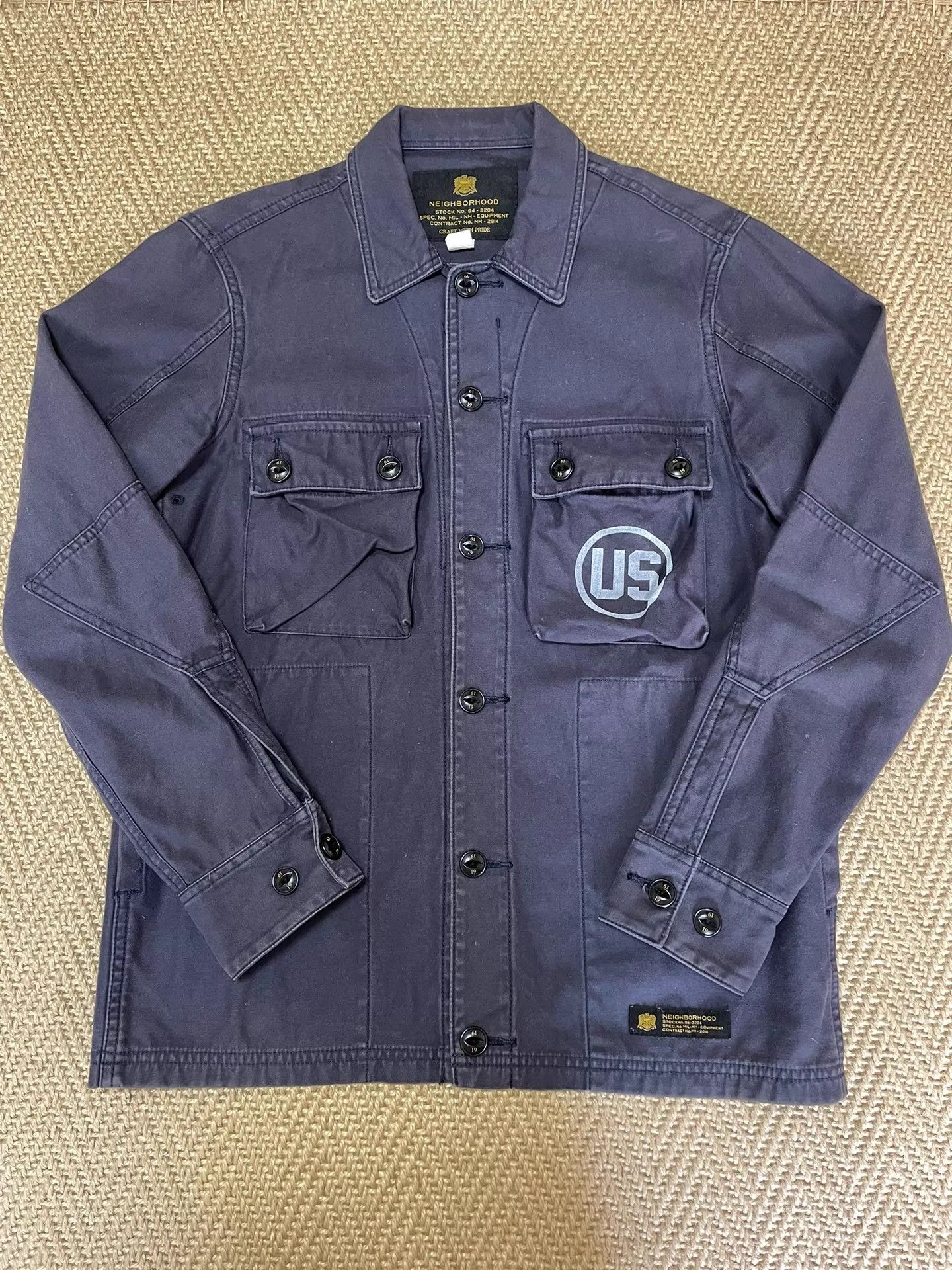 Neighborhood NEIGHBORHOOD 15AW 4-Pkt Washed Distressed BDU Jacket Navy S Size US S / EU 44-46 / 1 - 1 Thumbnail