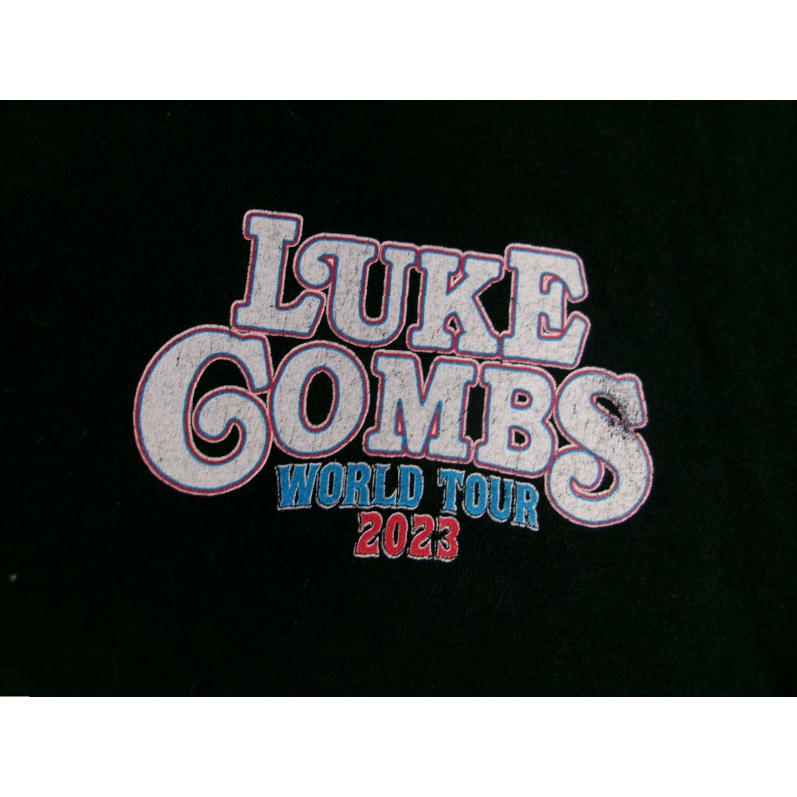 Vintage VINTAGE Luke Combs T-Shirt Men Medium Black Band Concert Rock Music 2023 World Tour Size US M / EU 48-50 / 2 - 3 Thumbnail