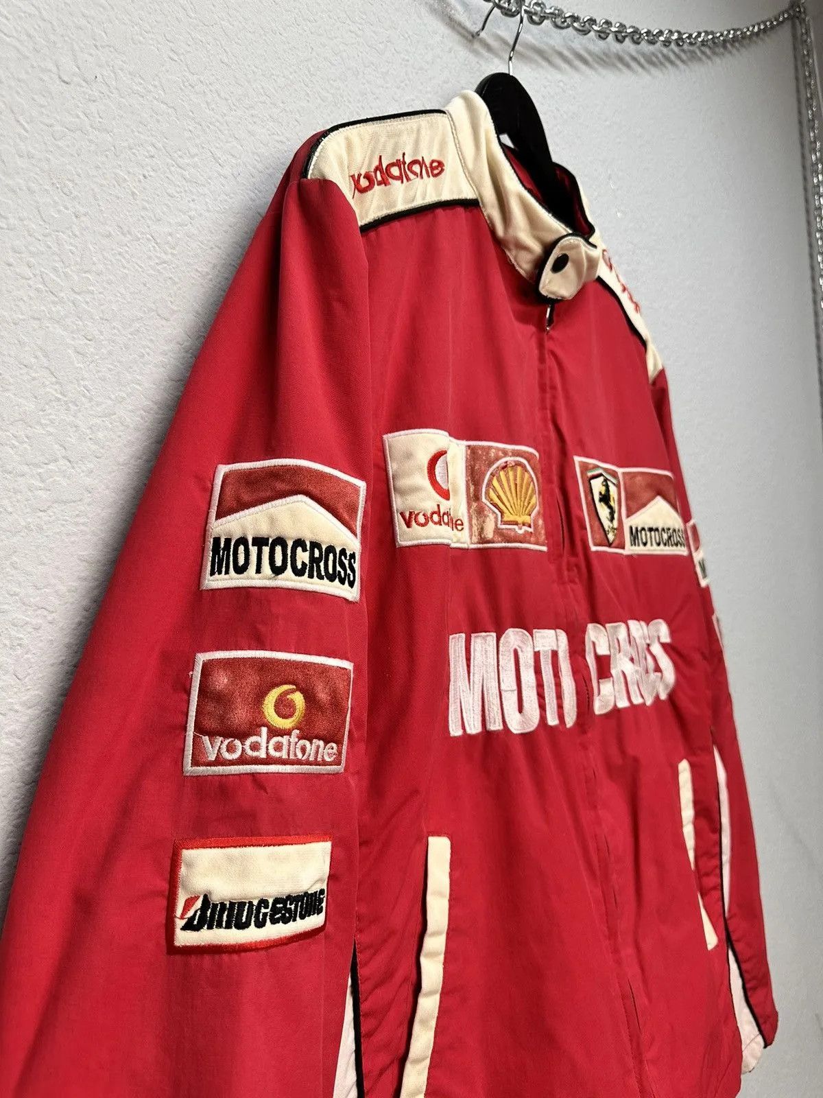 Red Bull Racing Jacket Moto Vodafone F1 Nascar Leather Red Bull Lucky Size US XXL / EU 58 / 5 - 5 Thumbnail