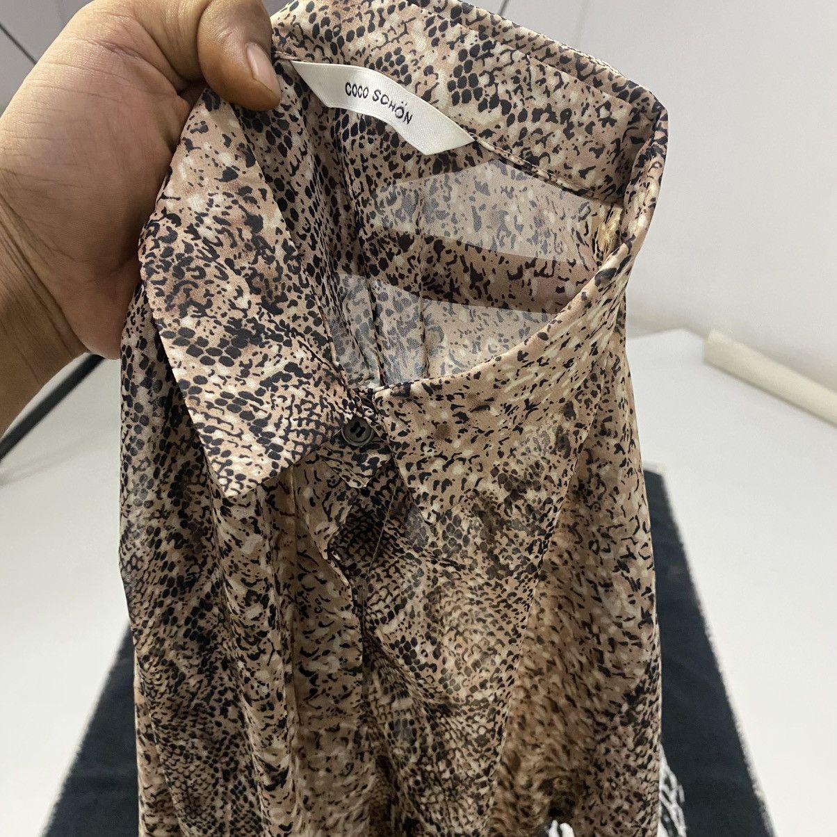 If Six Was Nine Y2K style coco schon - snake skin button shirt Size M / US 6-8 / IT 42-44 - 2 Thumbnail