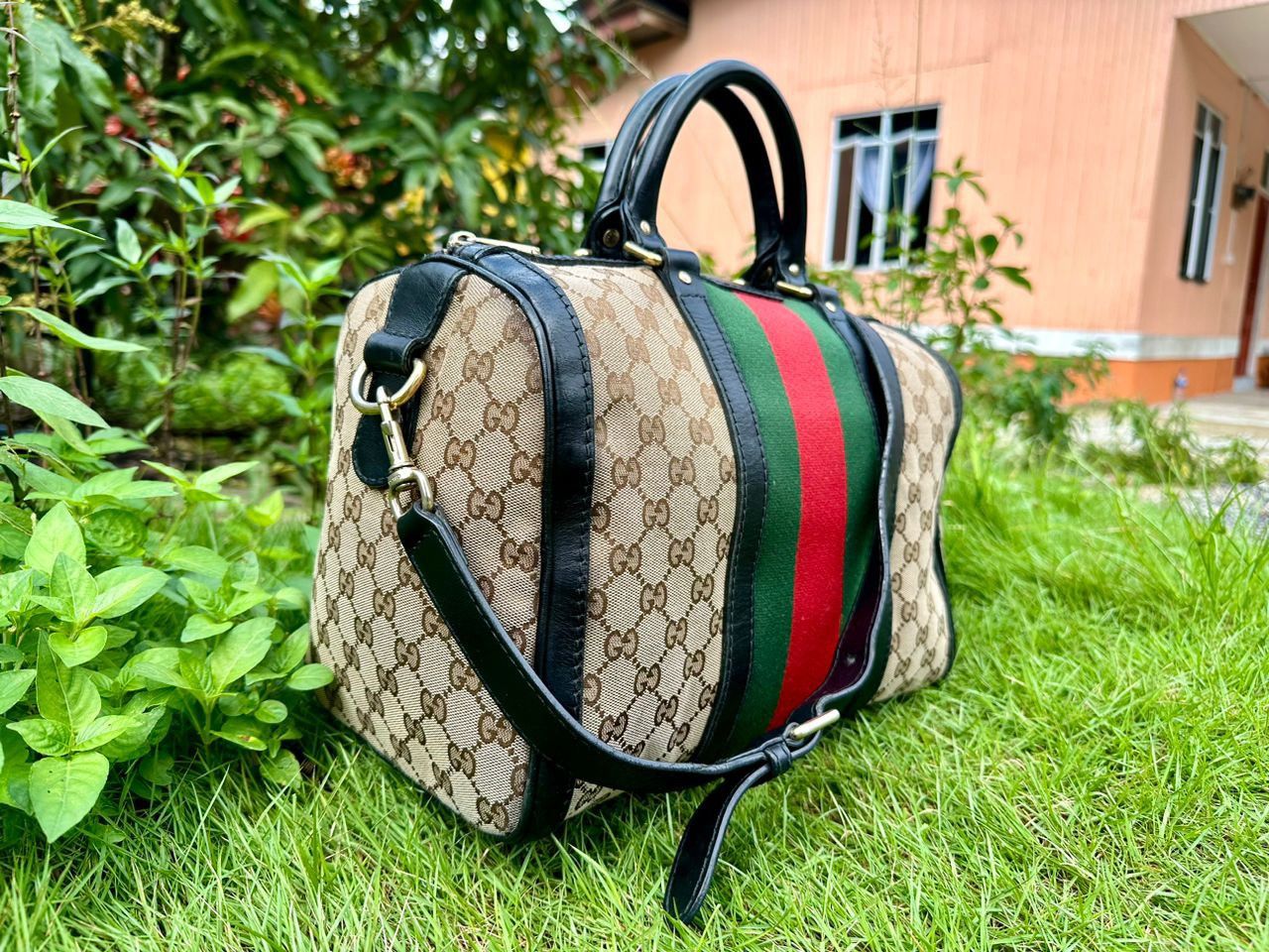 Gucci Authentic Gucci Monogram GG Boston Bag Size ONE SIZE - 3 Thumbnail