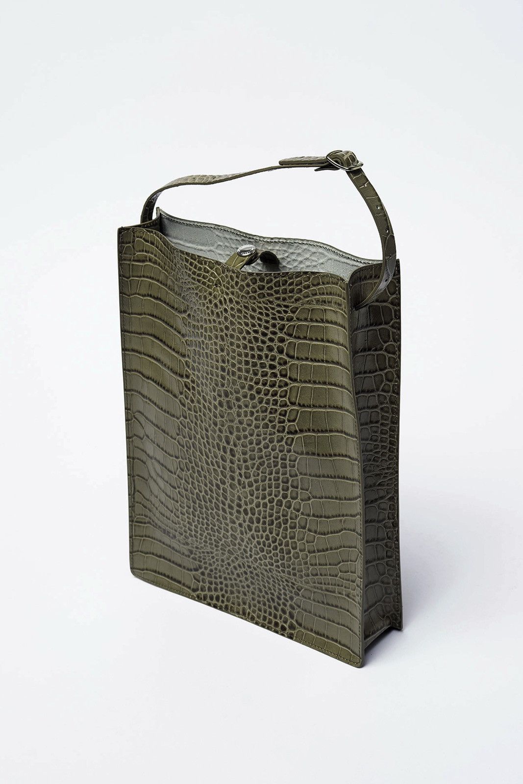 Other SUB TOTE Olive Croco Debossed Size ONE SIZE - 2 Thumbnail