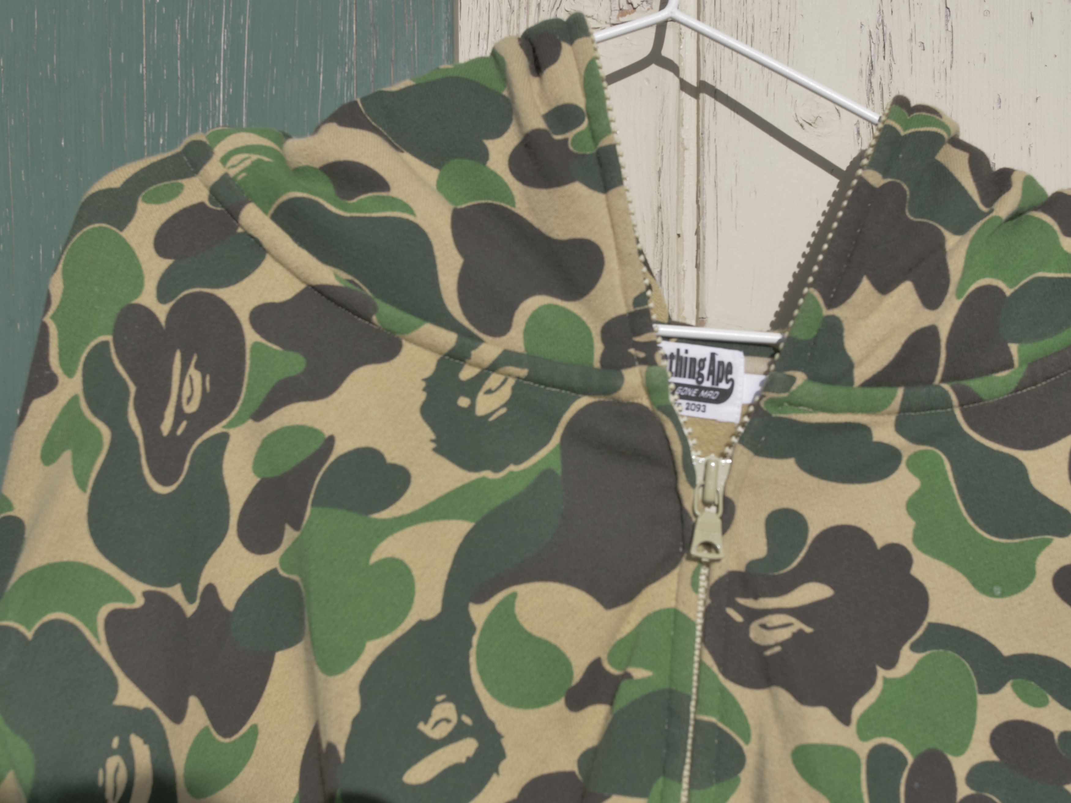 Bape Giant ABC Camo Full Zip Hoodie Size US XL / EU 56 / 4 - 2 Thumbnail