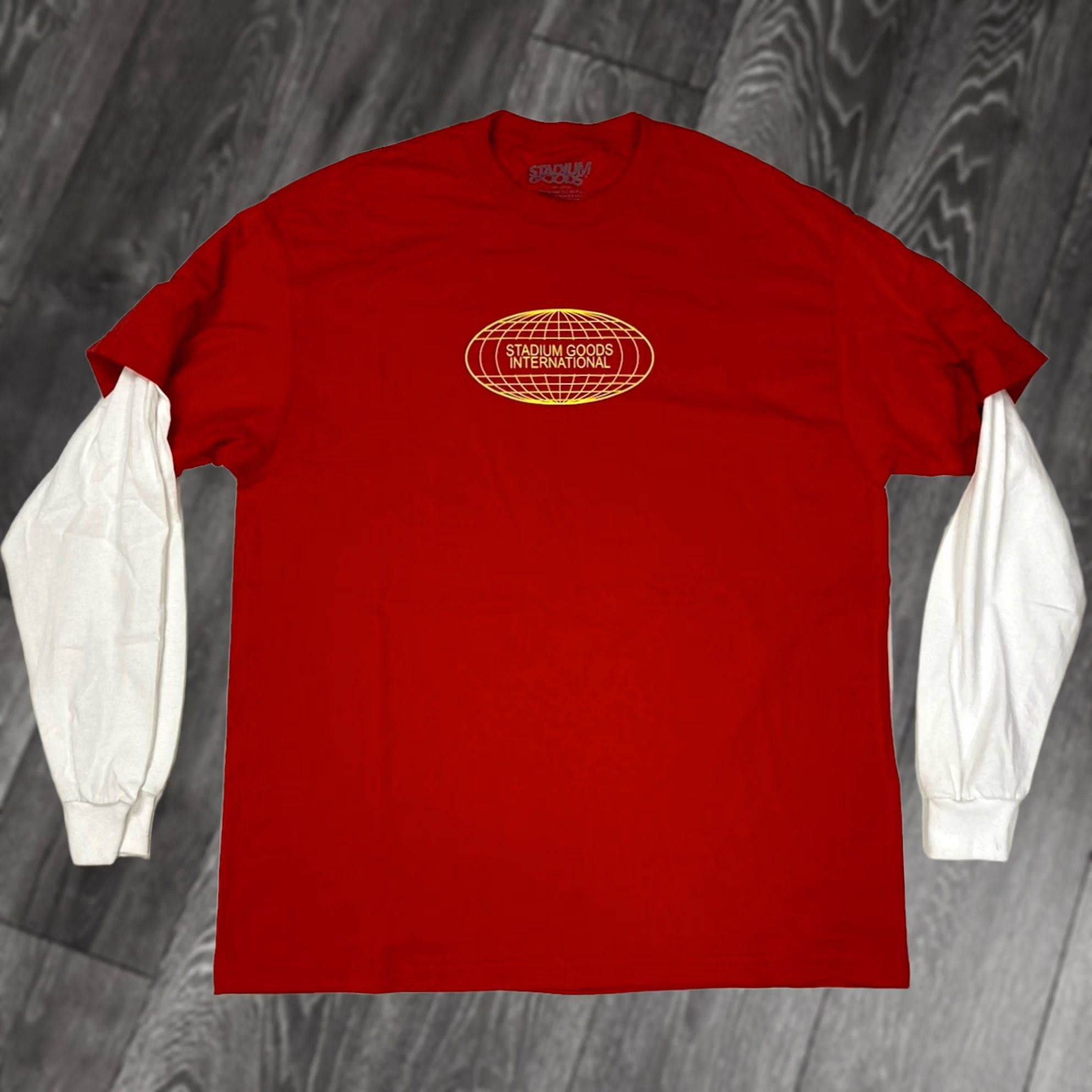 Stadium Goods Stadium Goods Graphic T-shirt Men XL Red Long Sleeve Shirt Crew Neck Size US XL / EU 56 / 4 - 1 Thumbnail