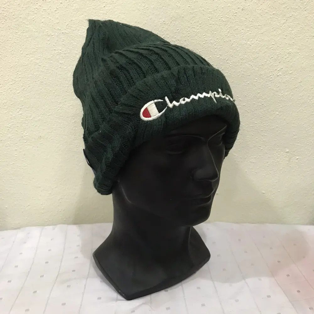 Champion × Vintage Champion Spellout Beanie Hat Size ONE SIZE - 3 Thumbnail