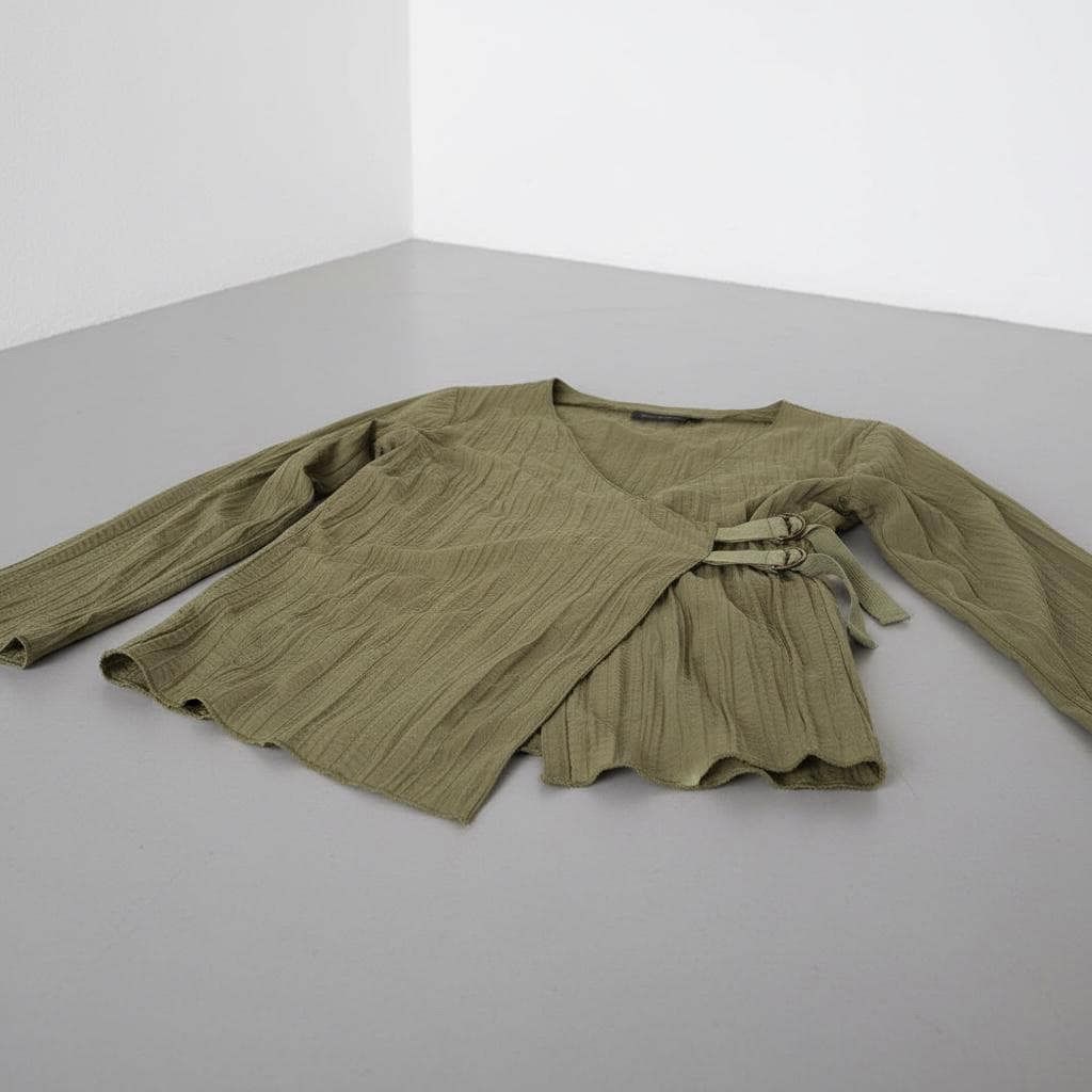 Cop Copine The Side Tie Laces Wrap Around Top Size ONE SIZE - 3 Thumbnail
