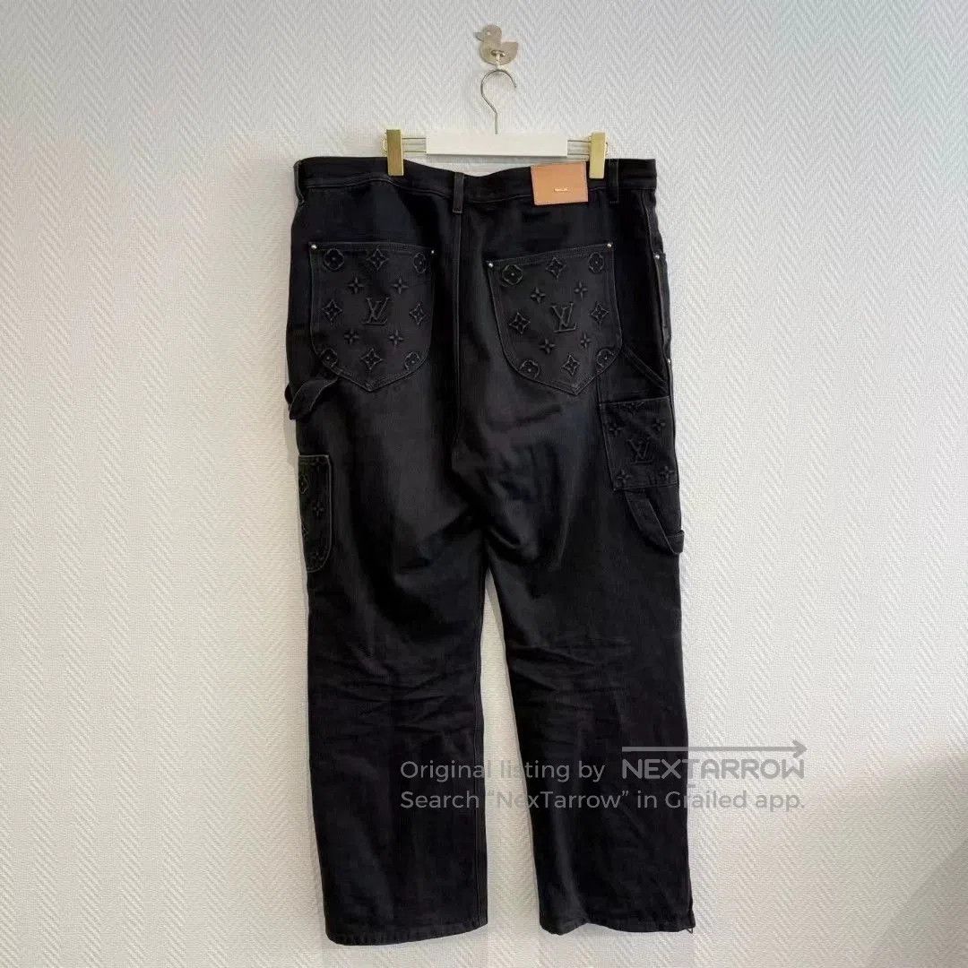 Louis Vuitton LV 2024 Embossed Logo Denim Jeans. Size US 40 / EU 56 - 2 Thumbnail