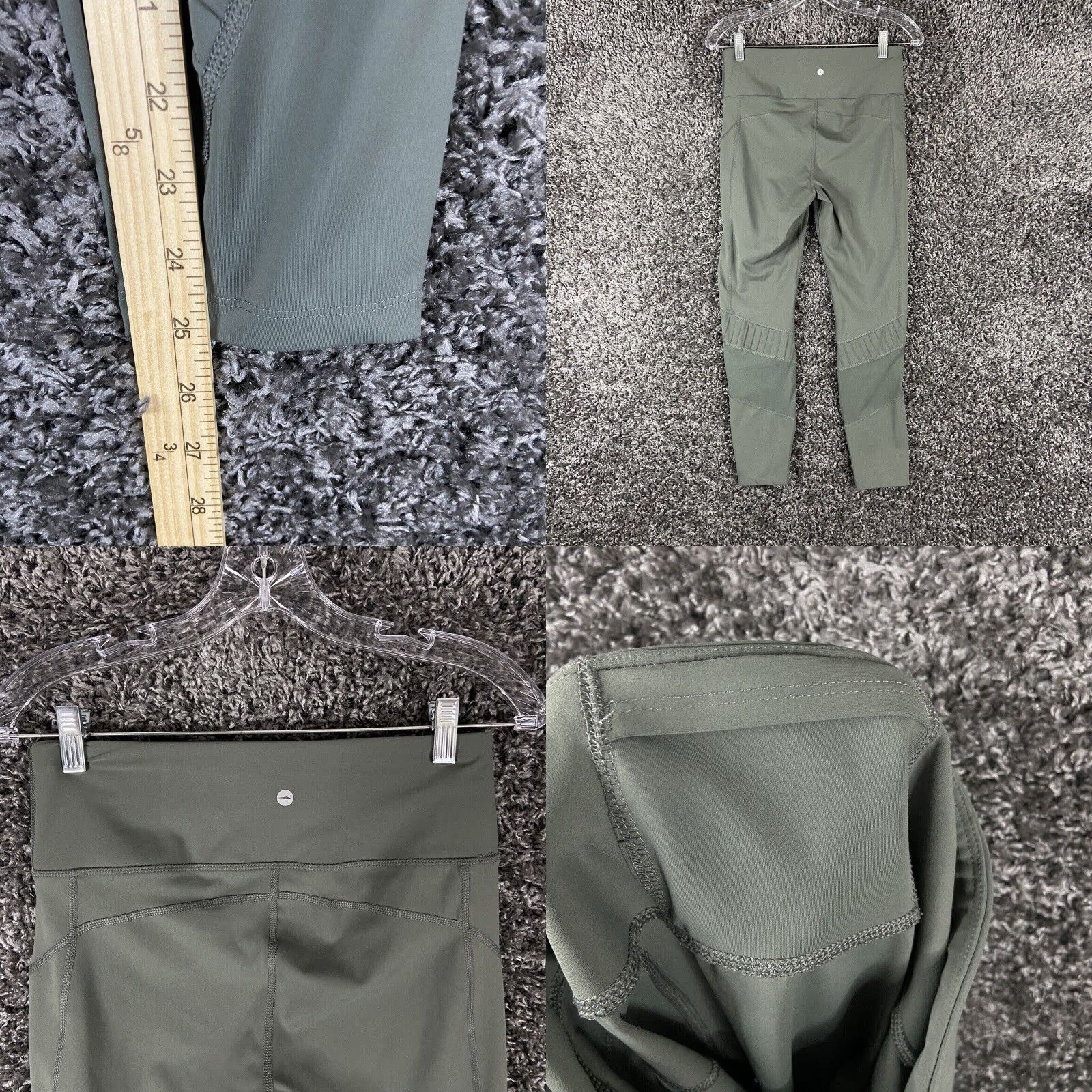 Avia Avia Green Olive Yoga Pants Women's M Athletic Activewear Size 32" / US 10 / IT 46 - 8 Thumbnail