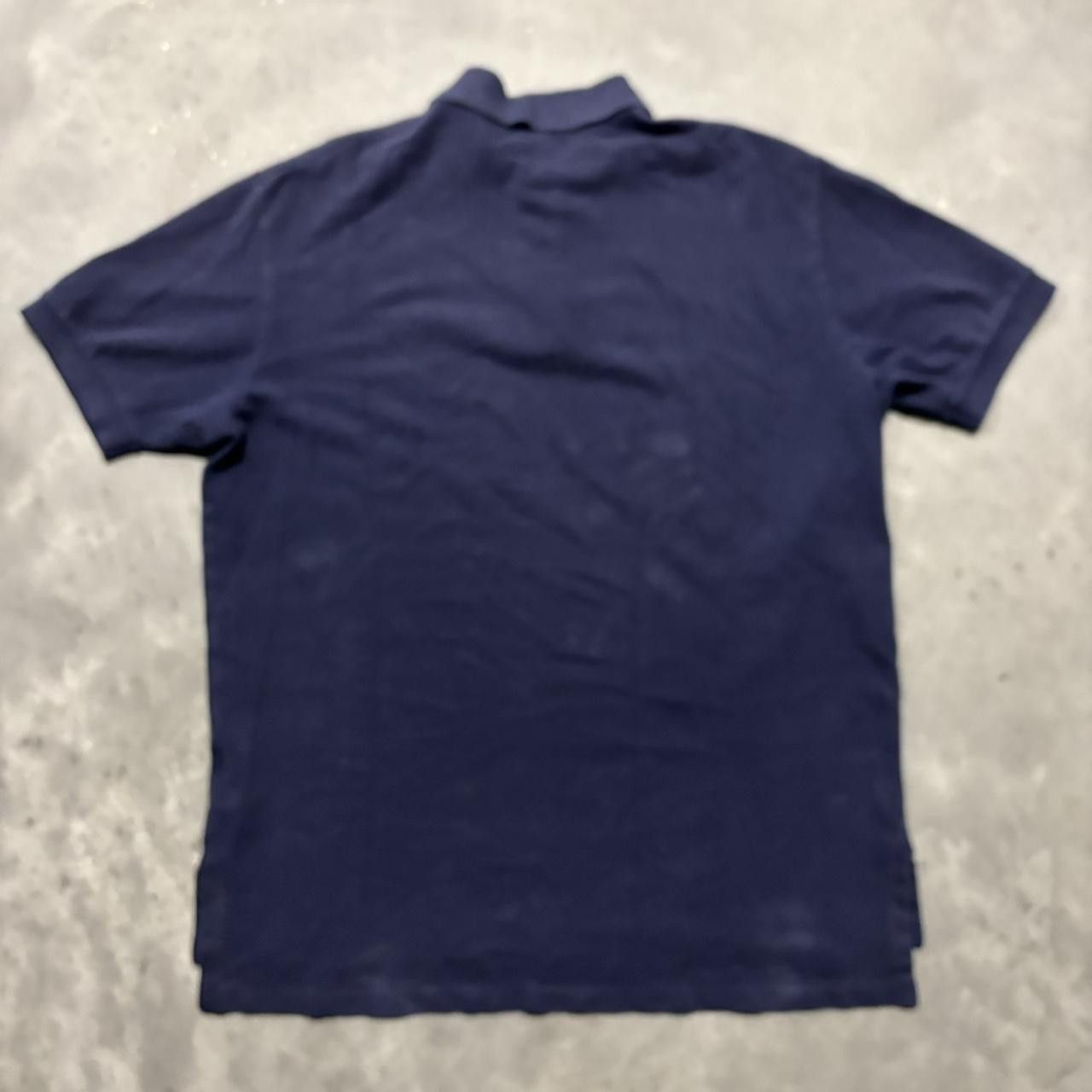 Polo Ralph Lauren × Vintage Crazy Vintage Y2K/2000s Navy Blue Polo Ralph Lauren Essential Polo Shirt! Size US L / EU 52-54 / 3 - 5 Thumbnail