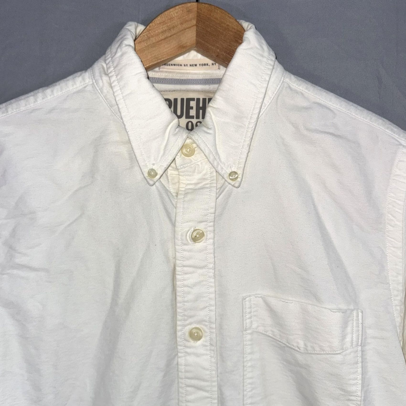 Vintage Ruehl No.925 Shirt Mens M White Oxford Button Down Long Sleeve Casual Button-Up Size US M / EU 48-50 / 2 - 3 Thumbnail