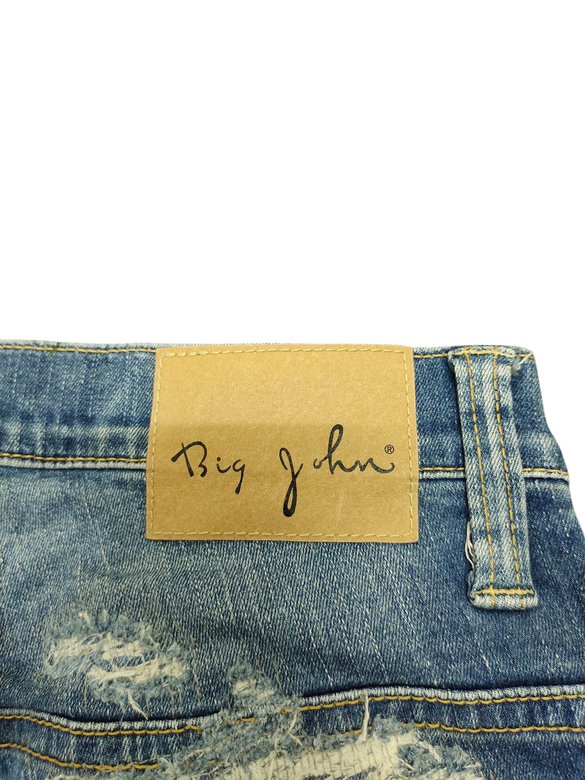 Comme des Garcons × Undercover Vintage Big John Japan Sashiko Distress Denim Jeans Size US 30 / EU 46 - 10 Thumbnail