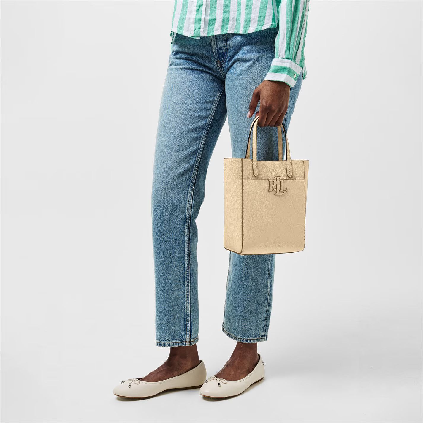 Lauren Ralph Lauren o1g2r1mq0825 Size: OS / Cameryn Tote Bag in Sand Size ONE SIZE - 3 Thumbnail