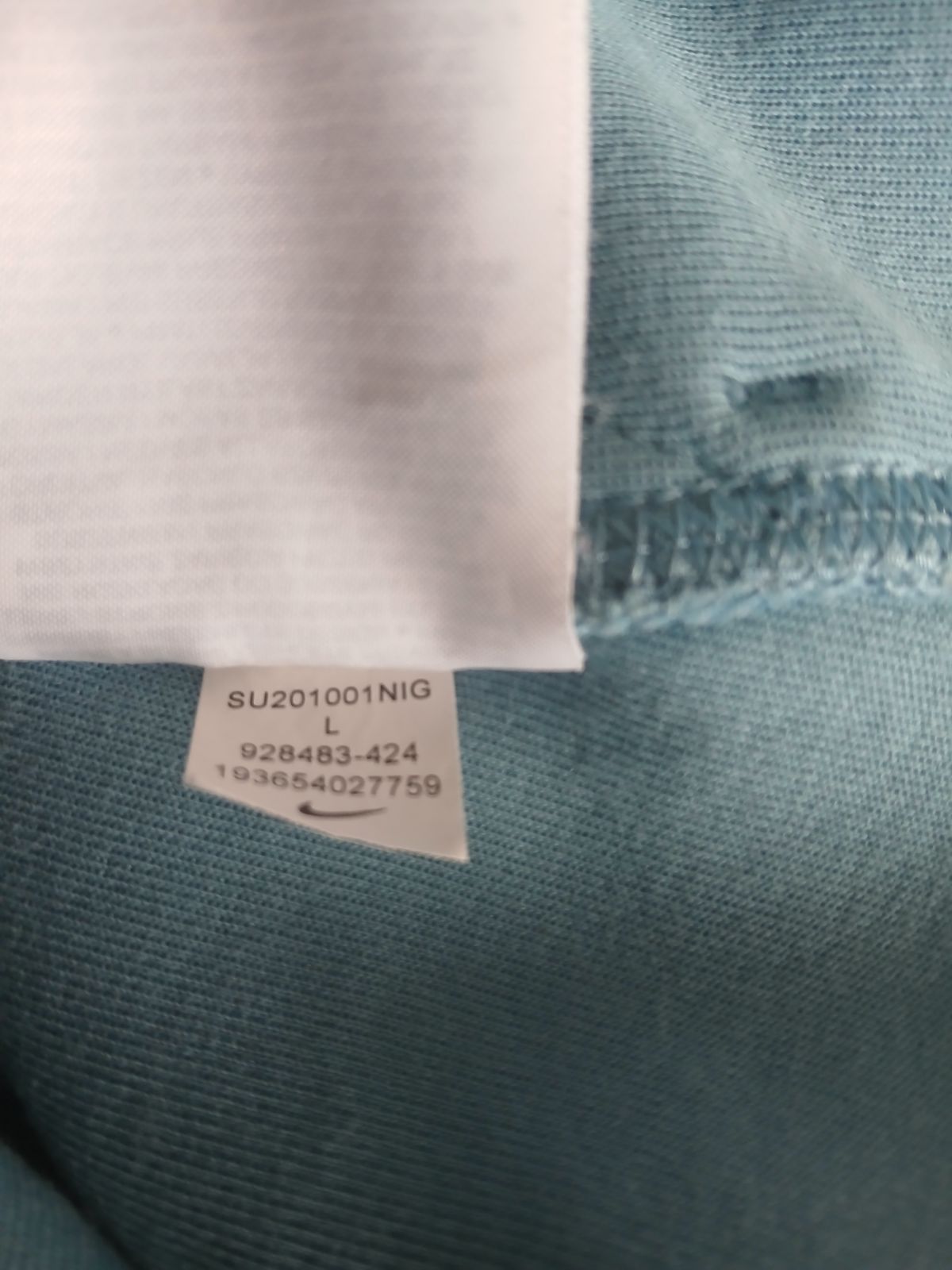 Nike Nike Tech Fleece Baby Blue OG Rare Large Zip Up Hoodie Size US L / EU 52-54 / 3 - 6 Thumbnail