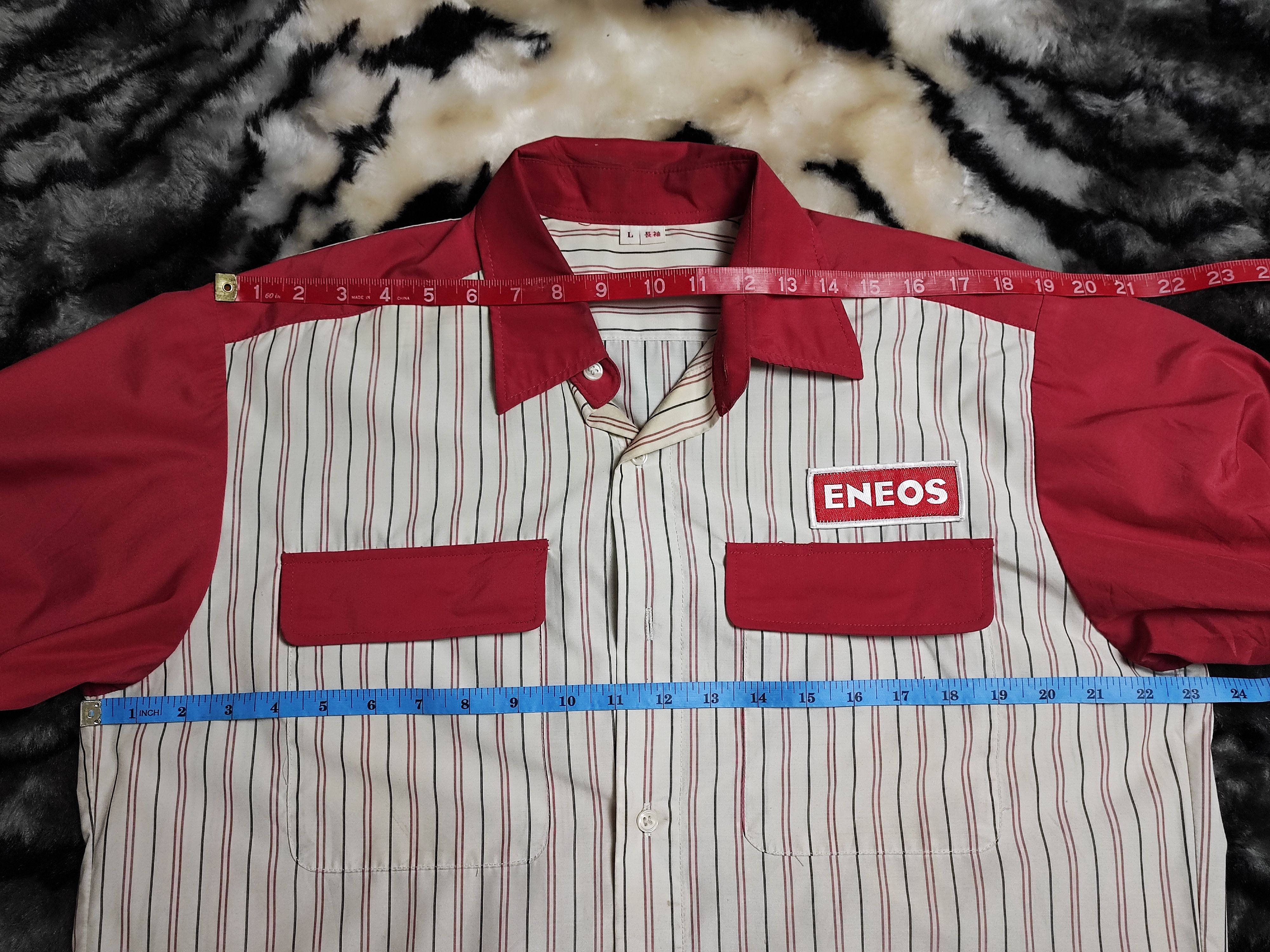 Japanese Brand Vintage Eneos Shirt Jdm Initial D Style Size US L / EU 52-54 / 3 - 10 Thumbnail