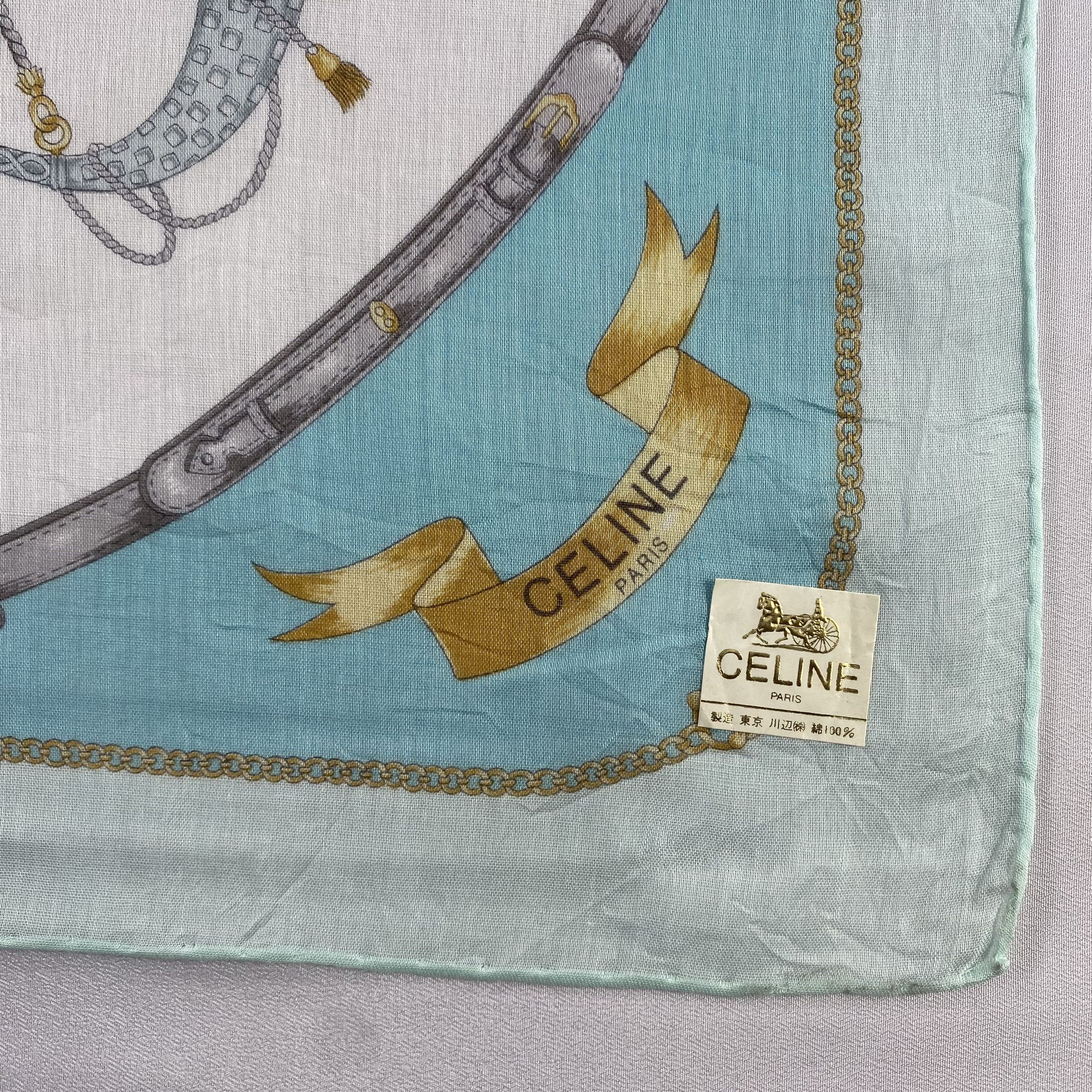 Celine × Vintage Celine Handkerchief / Neckerchief / Bandana-P1511 Size ONE SIZE - 5 Thumbnail