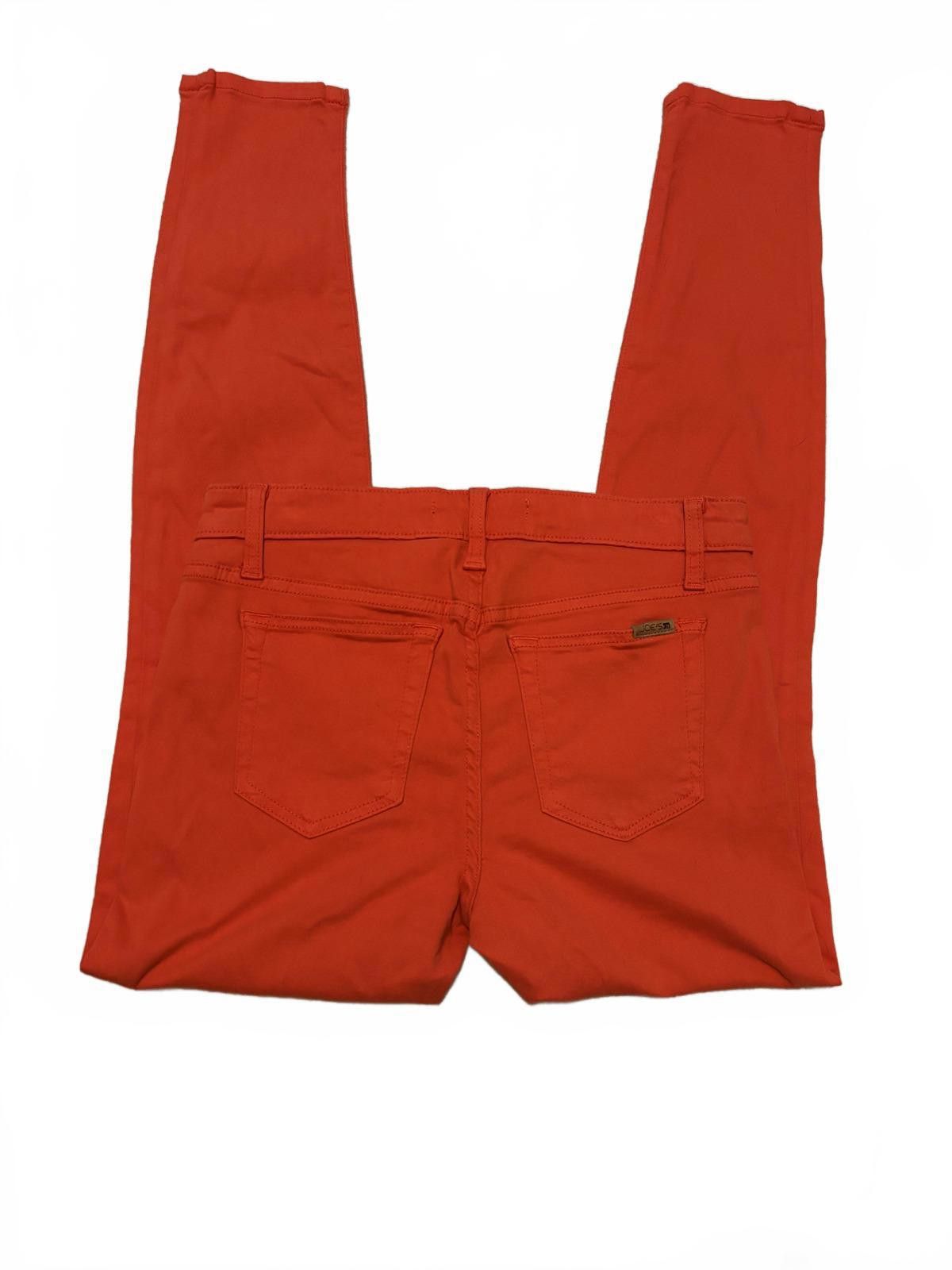 Designer Joe's Jeans Bright Red Denim Skinny Jeans size 27 Size 27" / US 4 / IT 40 - 4 Thumbnail