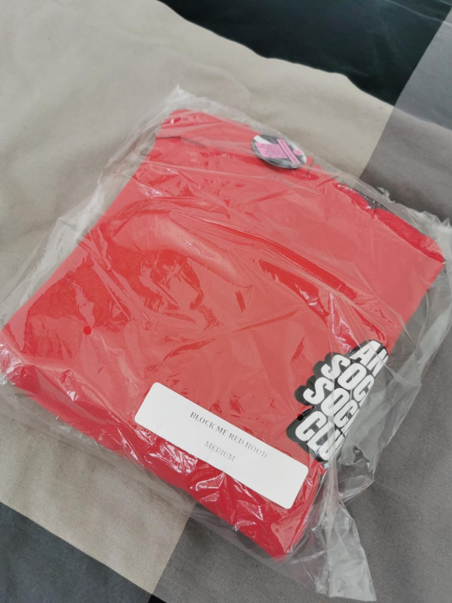 Anti Social Social Club Block Me Red Hoodie Size US M / EU 48-50 / 2 - 7 Thumbnail