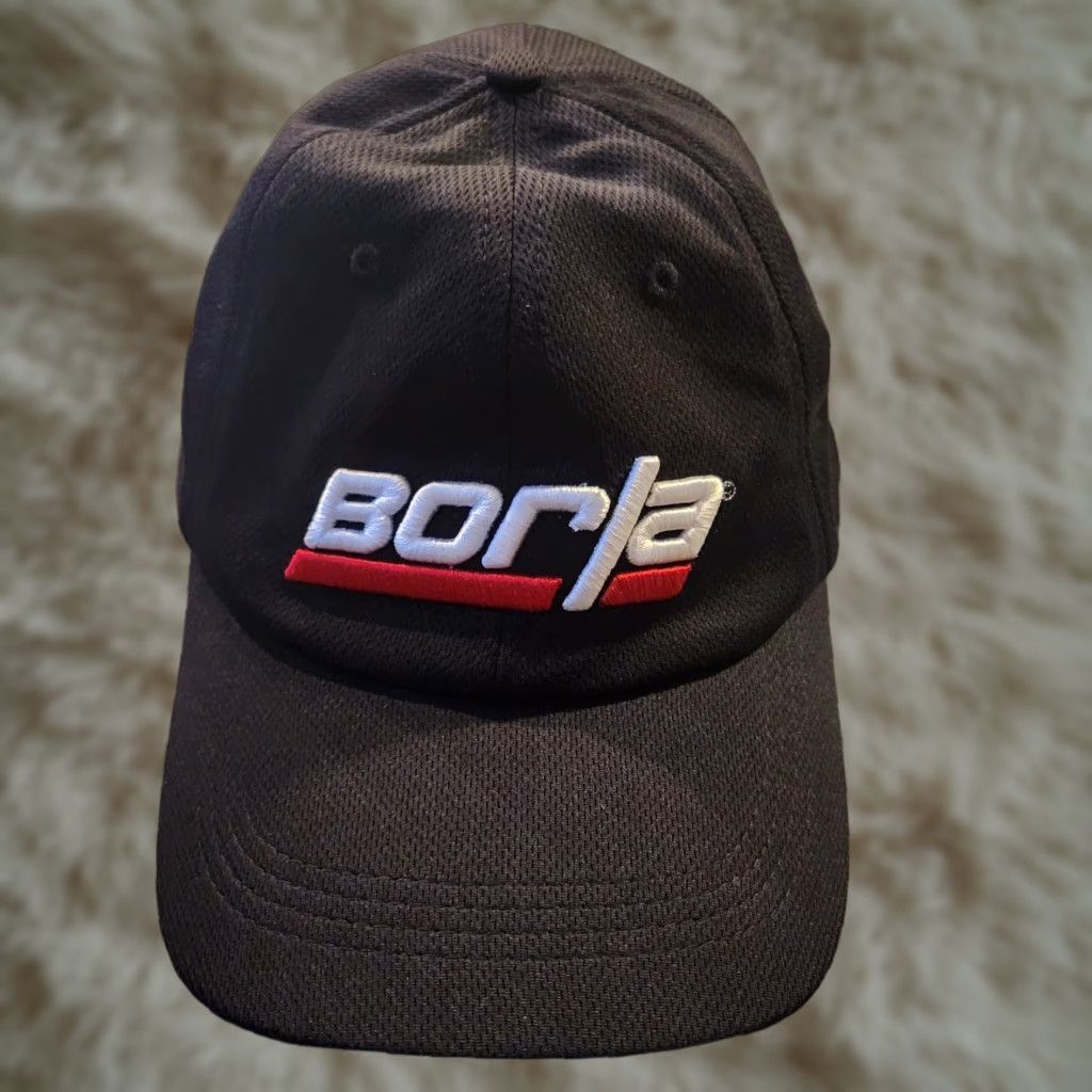 Logo 7 Borla Exhaust Hat Cap Adjustable Strap Black Embroidered Logo Racing Cars Cap Size ONE SIZE - 1 Thumbnail