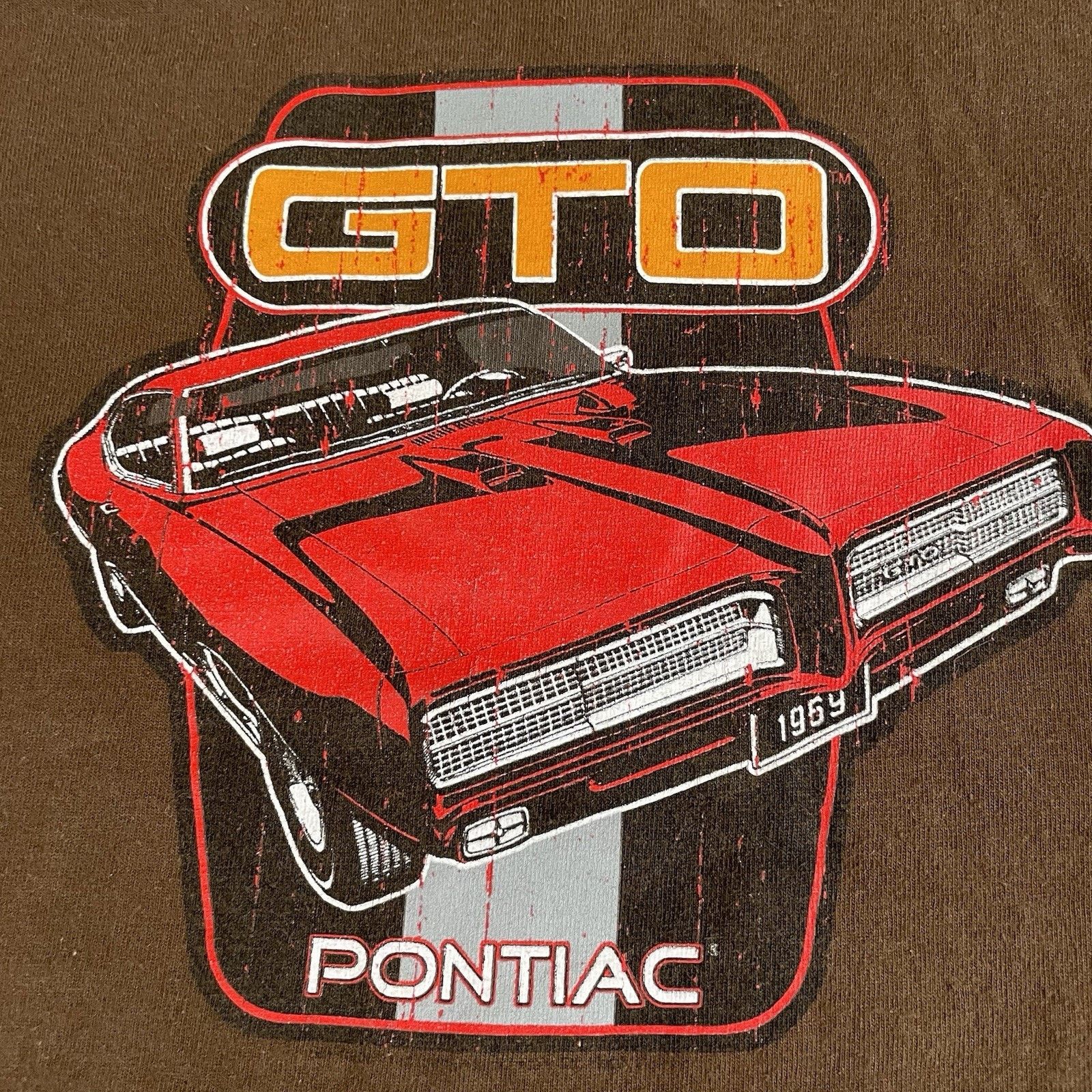 MCM Vintage Pontiac GTO Brown Top Heavy T-Shirt Size Large Size US L / EU 52-54 / 3 - 5 Thumbnail