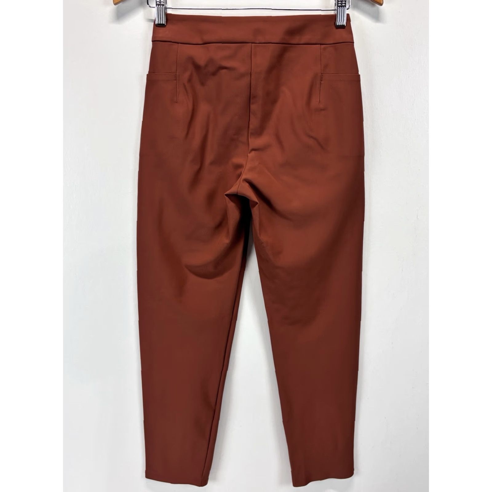 Athleta Athleta Pants Women 0 Rust Stellar Skinny Trouser Zipper Pockets Comfort Stretch Womens Size 25" / US 0 / IT 36 - 3 Thumbnail
