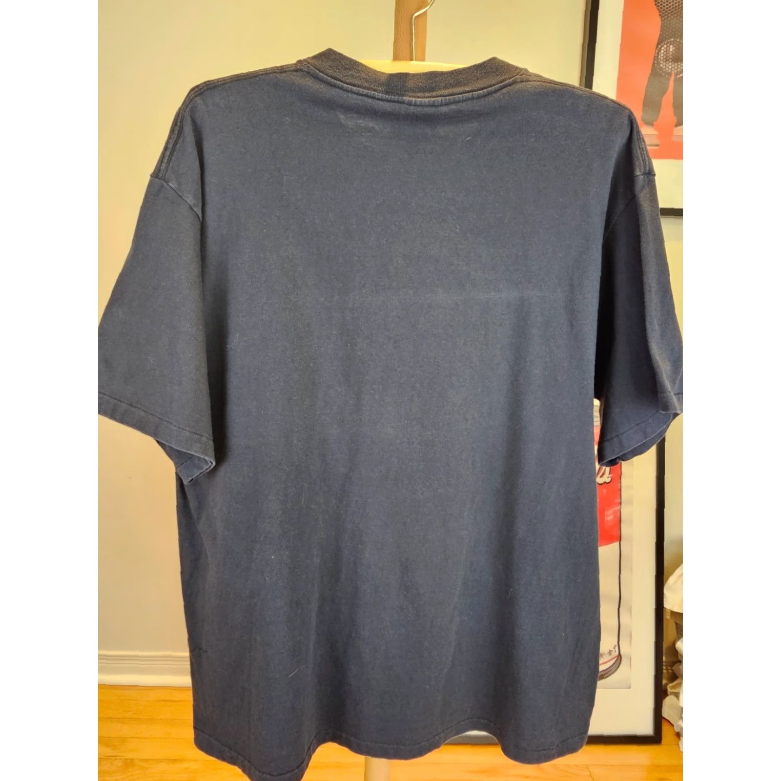 Nike VINTAGE Nike CHALLENGE COURT SINGLE STITCH BLACK T-SHIRT SZ XLARGE Shirt Mens Nike Black T-Shirt 90sの Size US XL / EU 56 / 4 - 6 Thumbnail