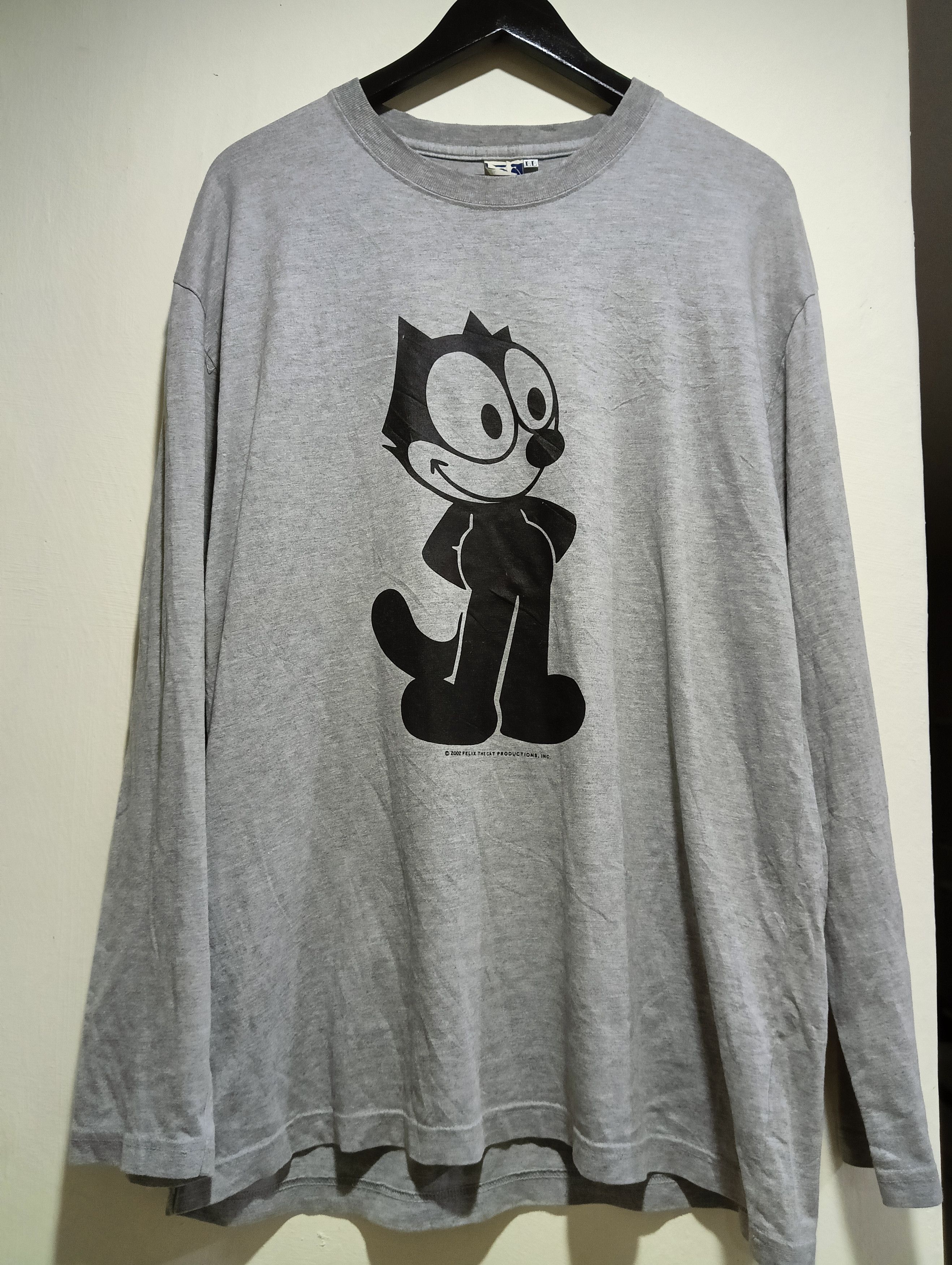 image of Cartoon Network x Felix Vintage Felix The Cat 2002 in Grey, Men's (Size XL)