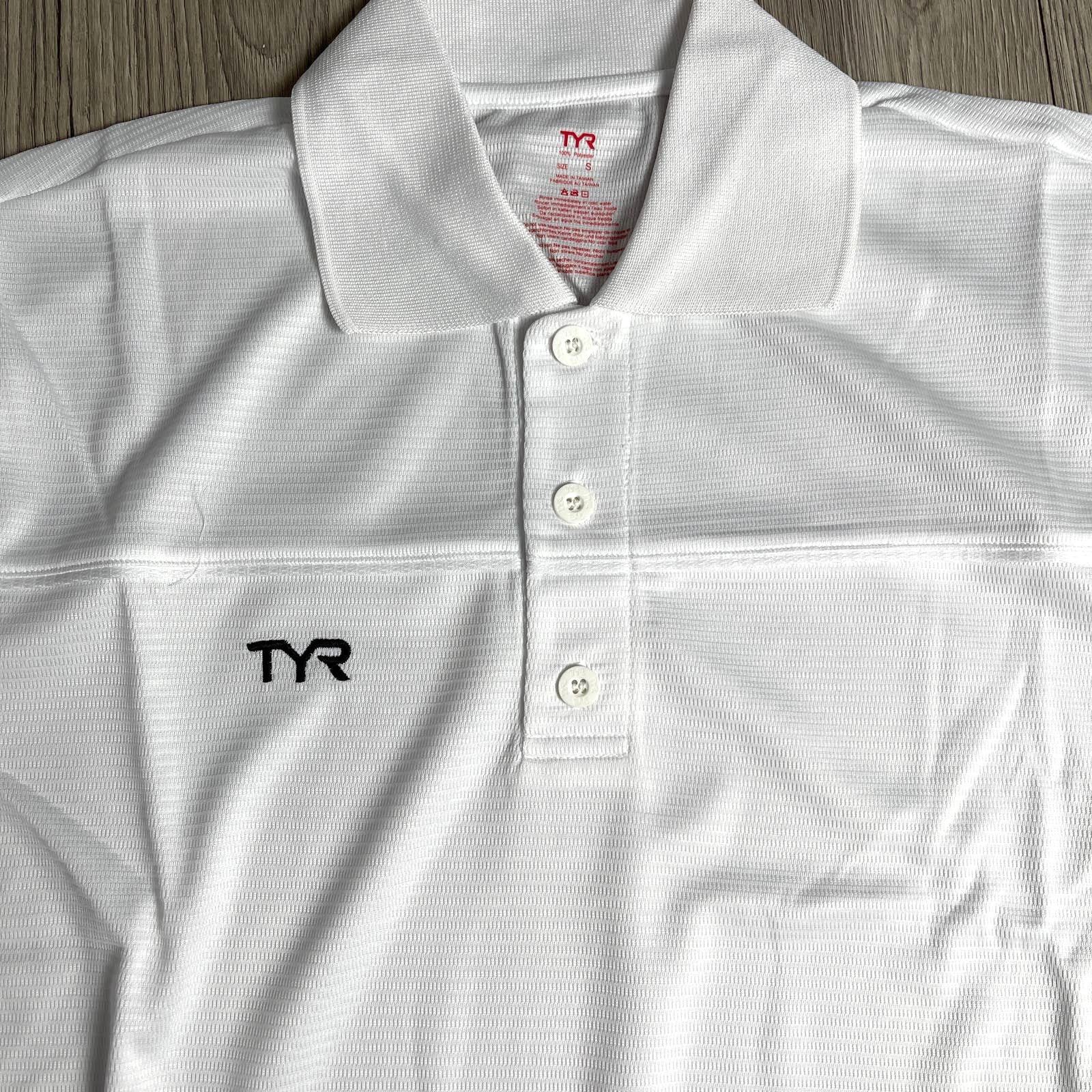 Other TYR Apparel Tech Polo Shirt - White Textured Size Small $44 Size US S / EU 44-46 / 1 - 5 Thumbnail