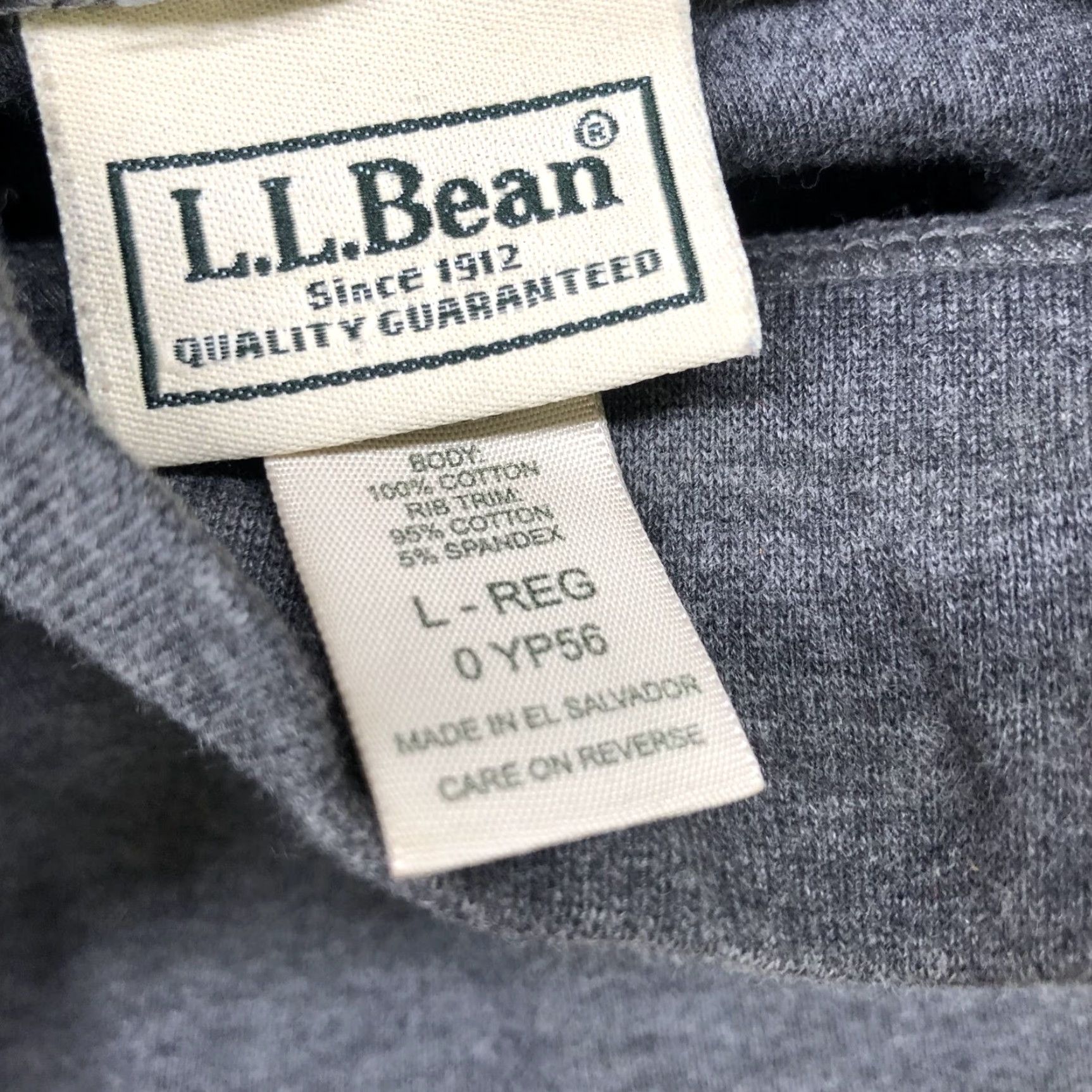 Vintage L.L. Bean Turtleneck Long Sleeve T Shirt Mens L Gray Cotton Size US L / EU 52-54 / 3 - 8 Thumbnail