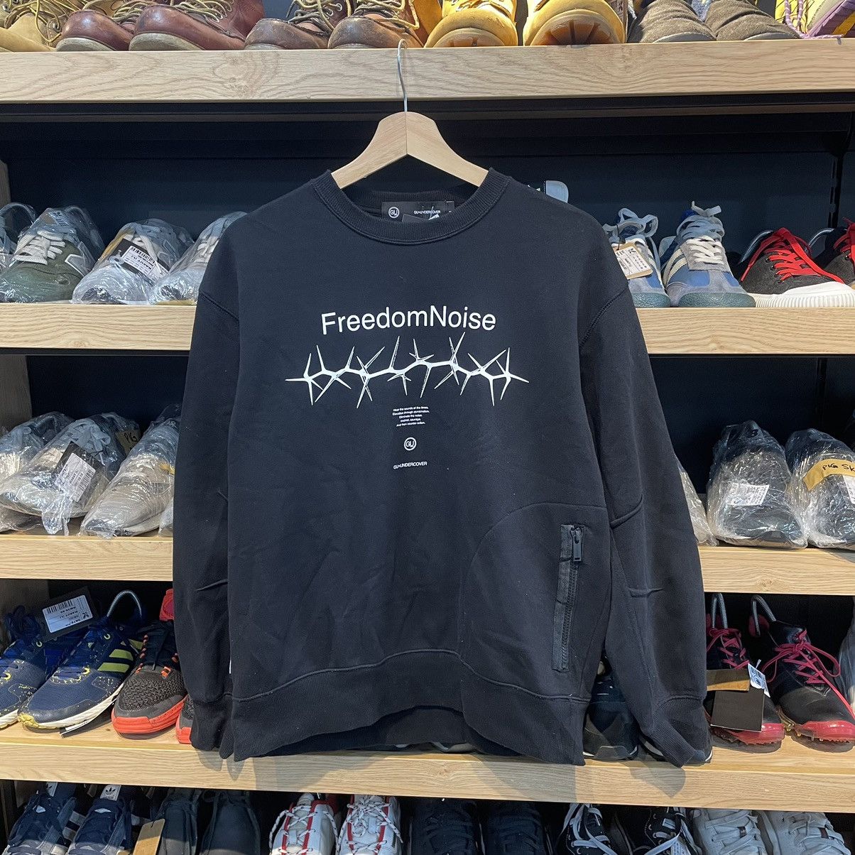 image of Jun Takahashi x Undercover Vintage Gu Undercover Freedom Noise Sweatshirt in Black (Size Small)