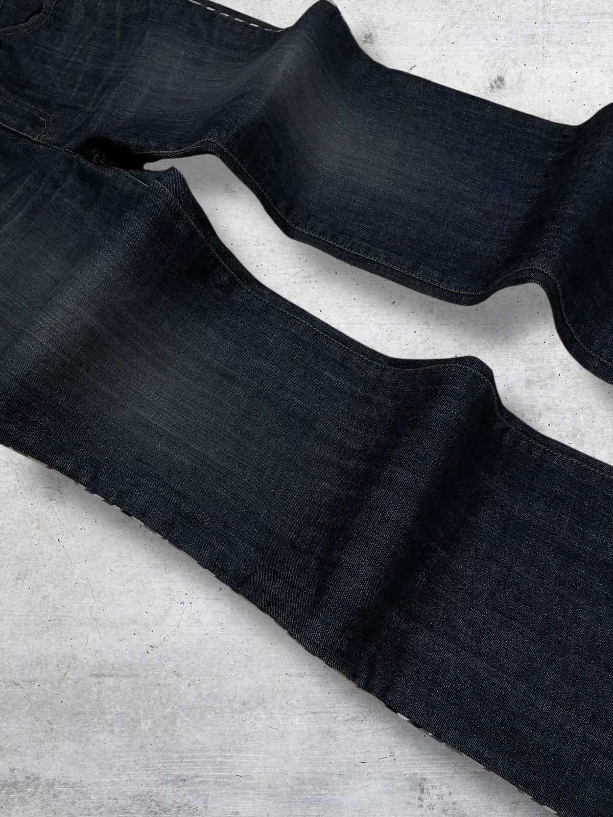 Burberry VINTAGE BURBERRY LONDON DESIGNER FLARED PLATTED OG DENIM Size US 28 / EU 44 - 6 Thumbnail