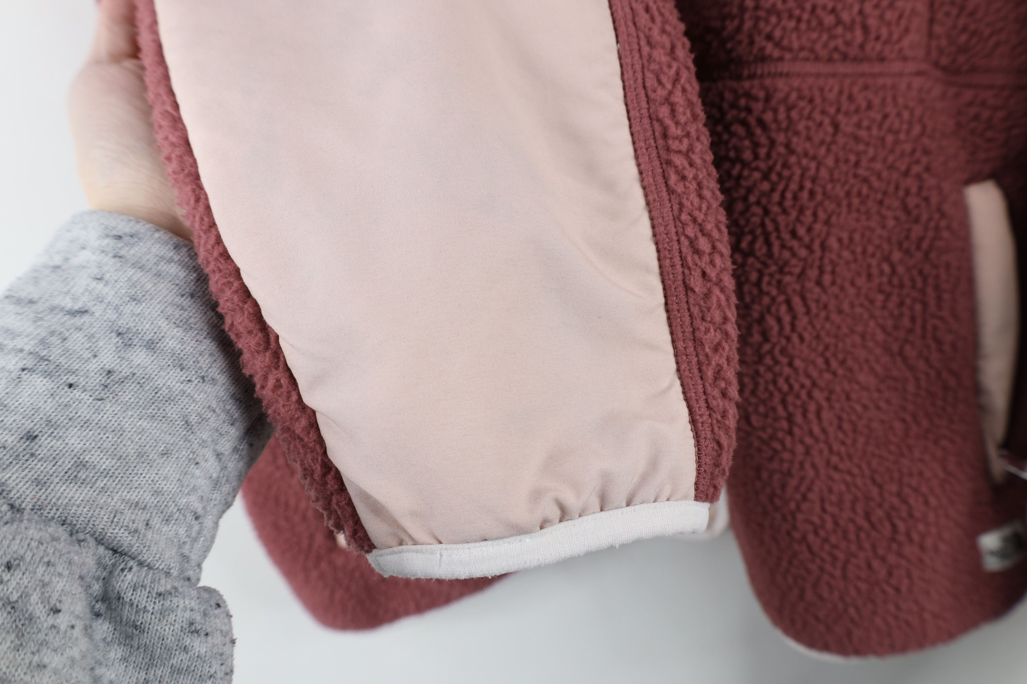 The North Face × Vintage The North Face Spell Deep Pile Fleece Full Zip Jacket Pink Size S / US 4 / IT 40 - 7 Thumbnail