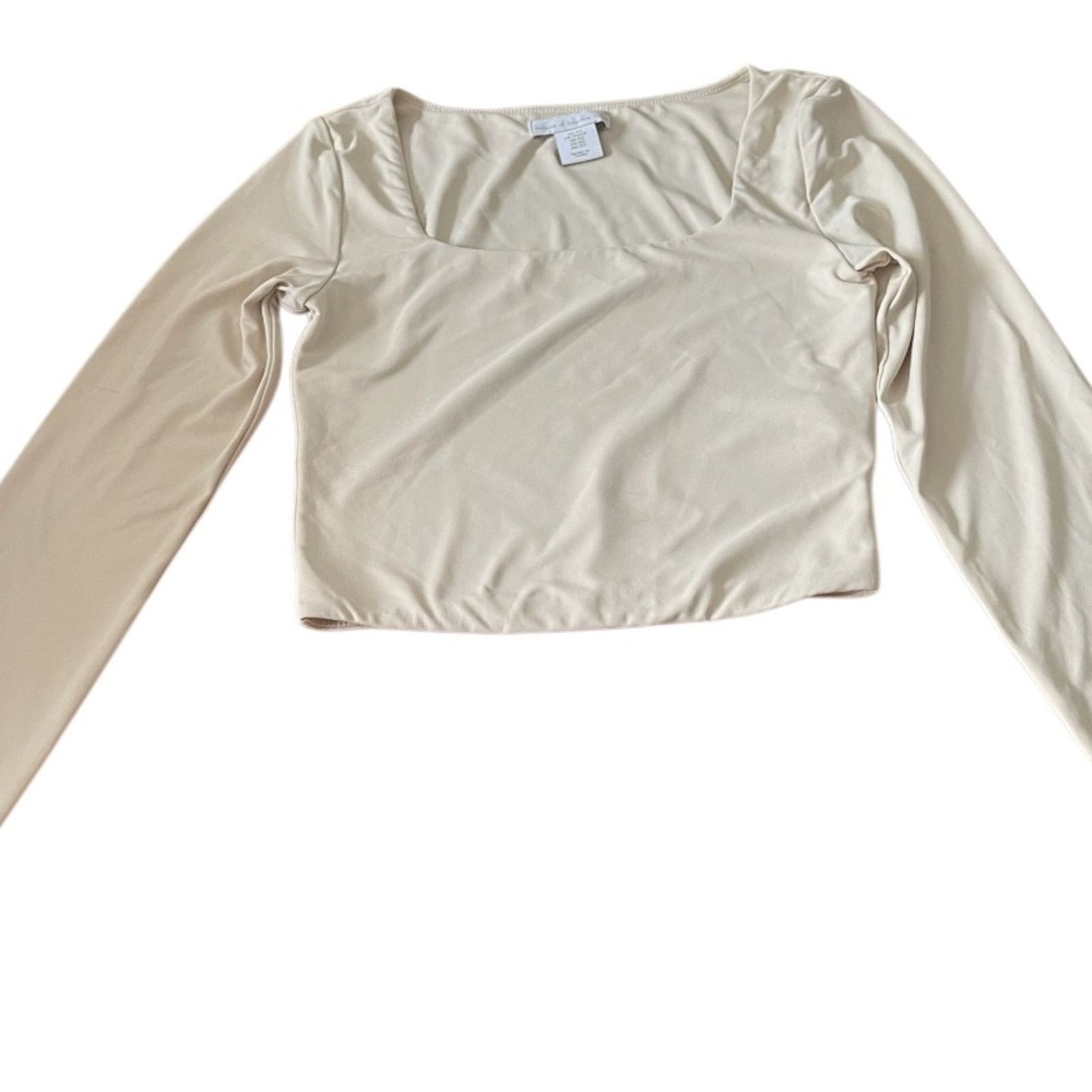 House of Harlow House of Harlow 1960 Long Sleeve square neck Crop Top, XS Size XS / US 0-2 / IT 36-38 - 1 Thumbnail